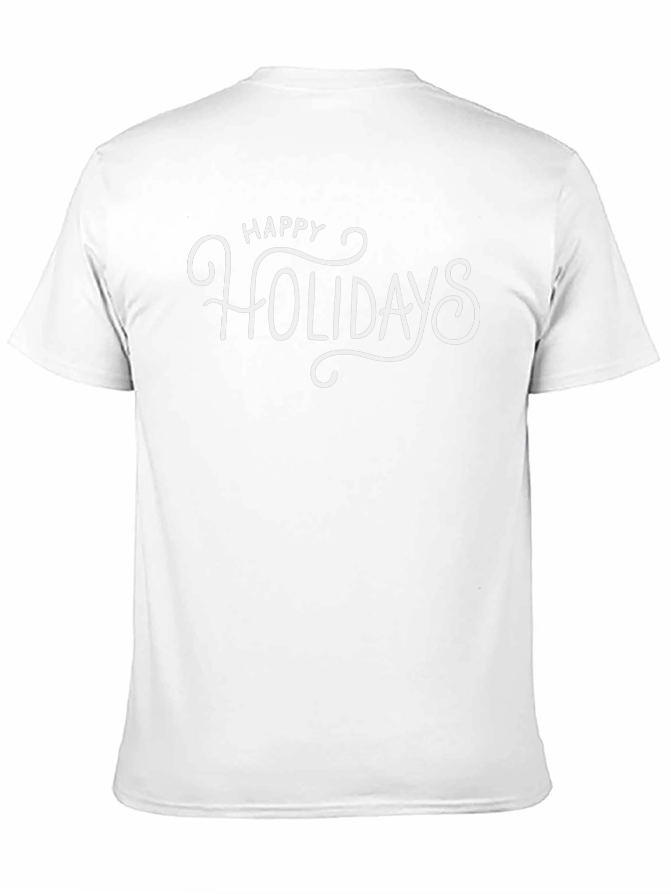 Happy Holidays Graphic Tee - Black Short Sleeve