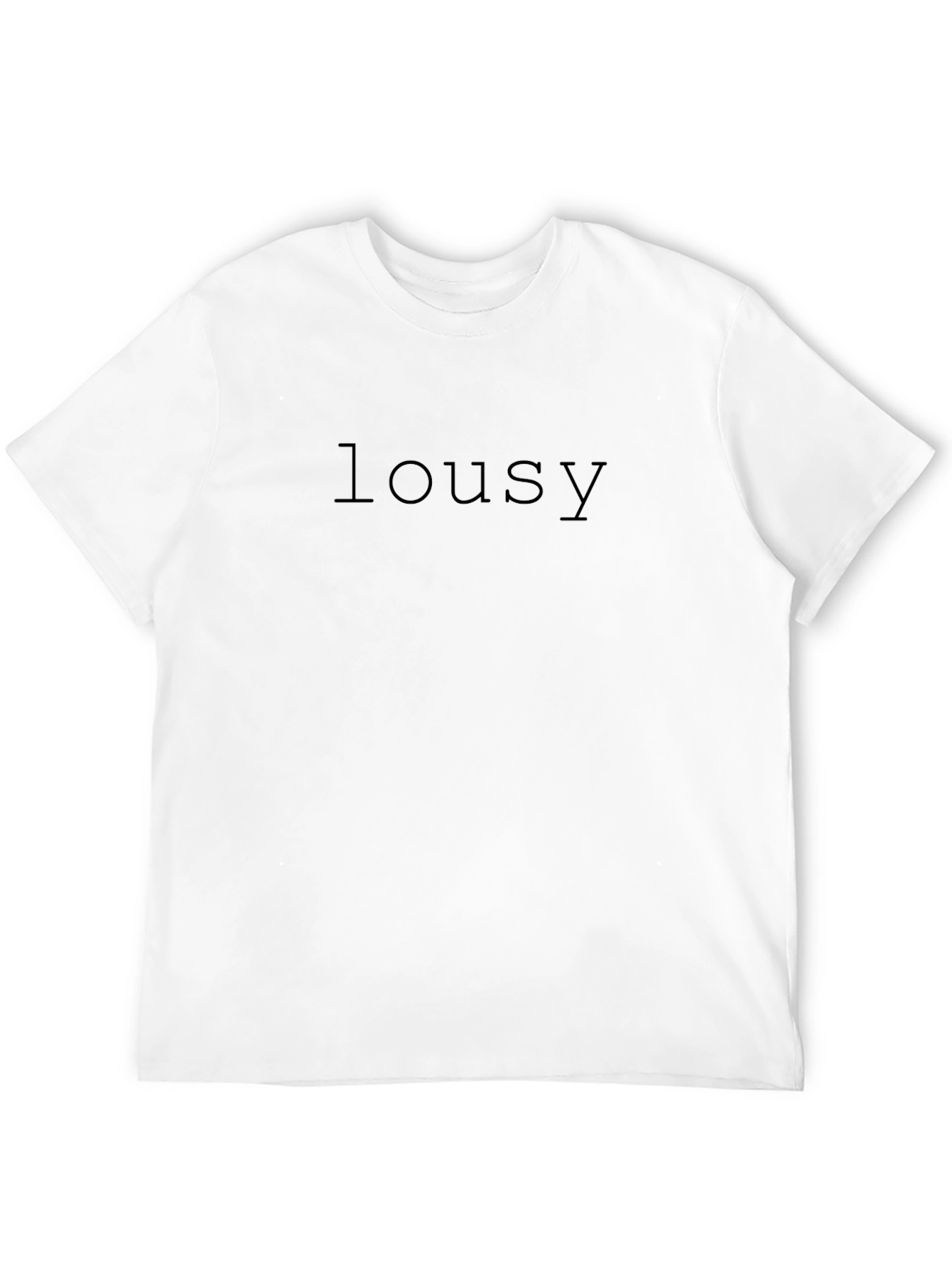 Mens Black lousy Graphic T-Shirt
