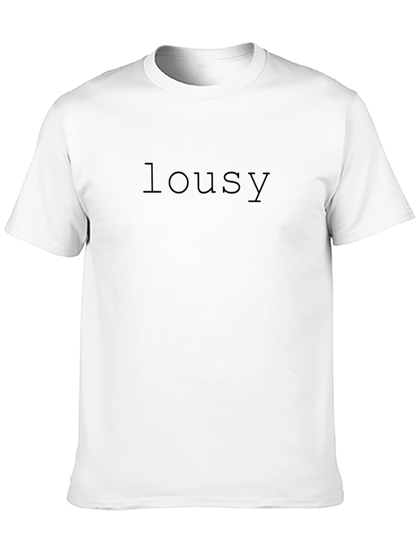 Mens Black lousy Graphic T-Shirt