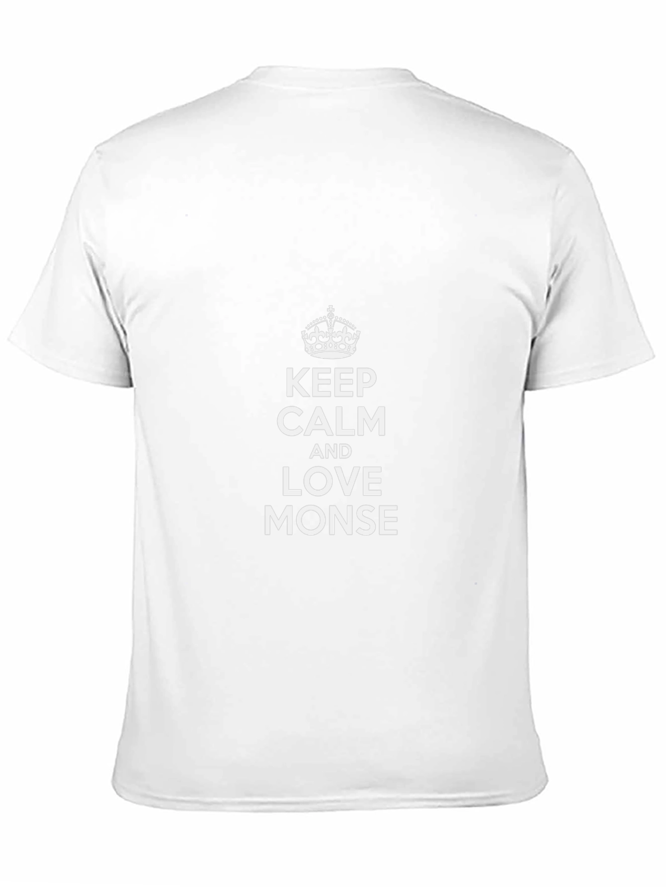 Keep Calm and Love Monse Black T-Shirt