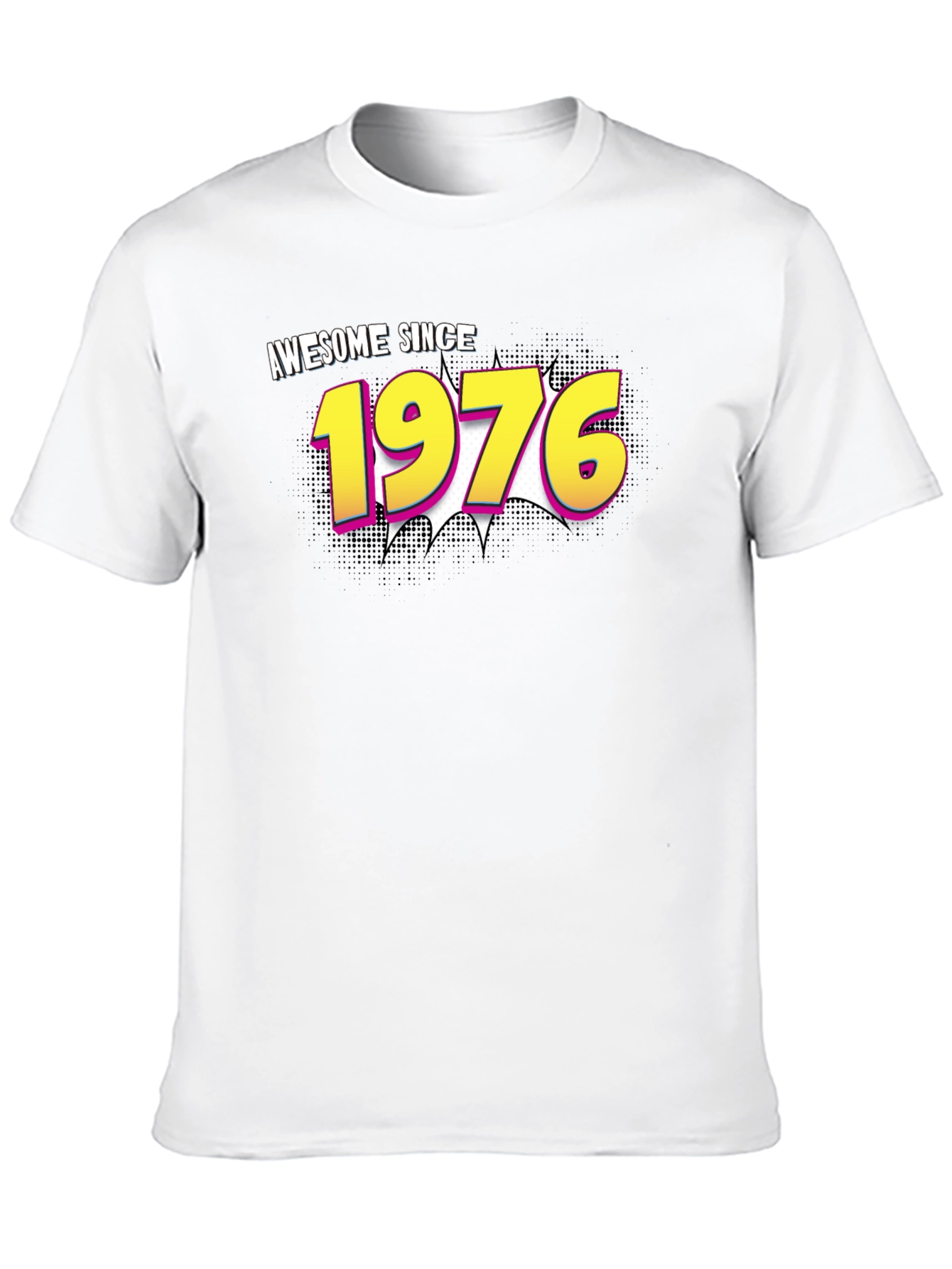 Awesome Since 1976 Black Graphic Tee