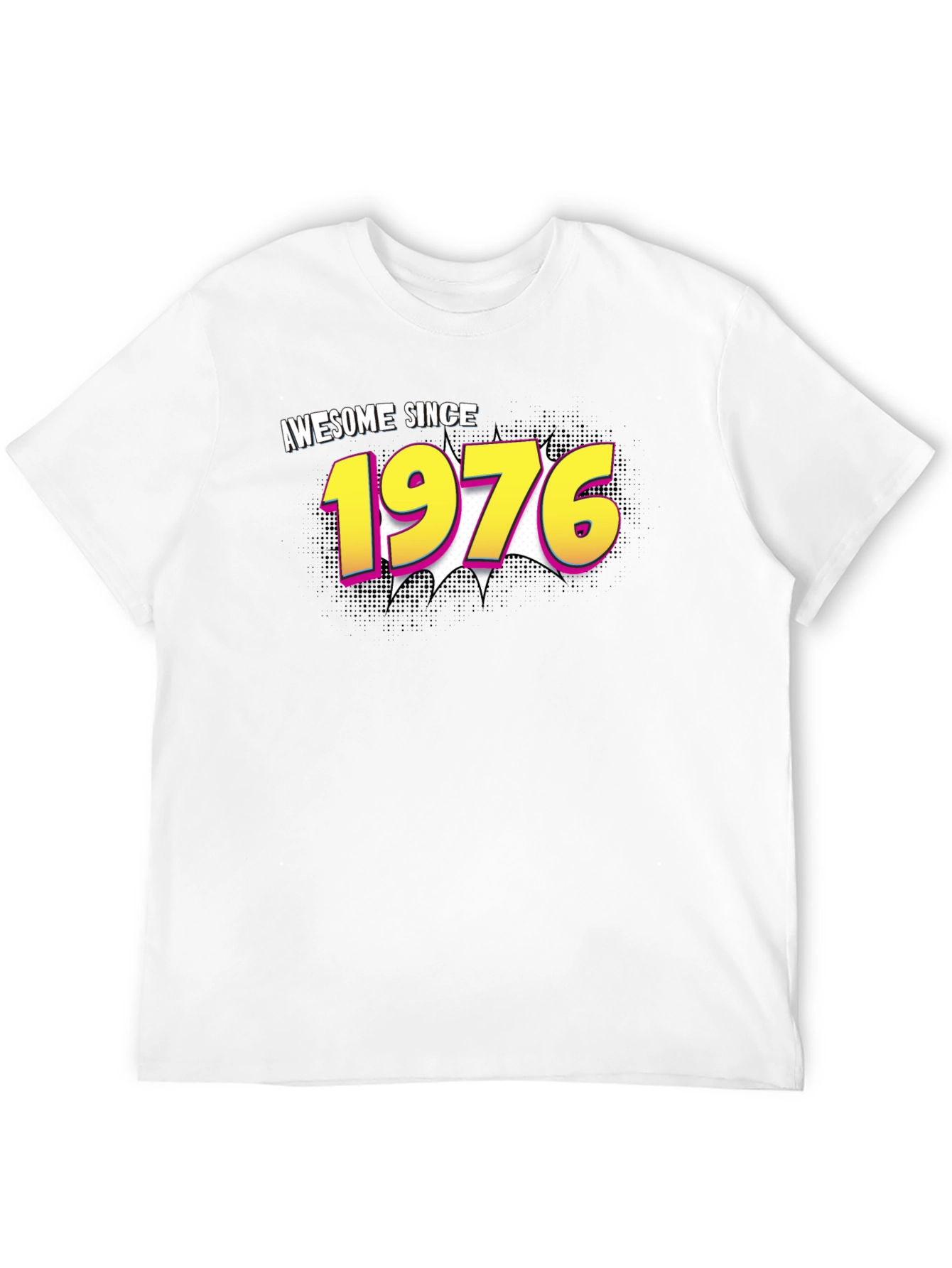 Awesome Since 1976 Black Graphic Tee