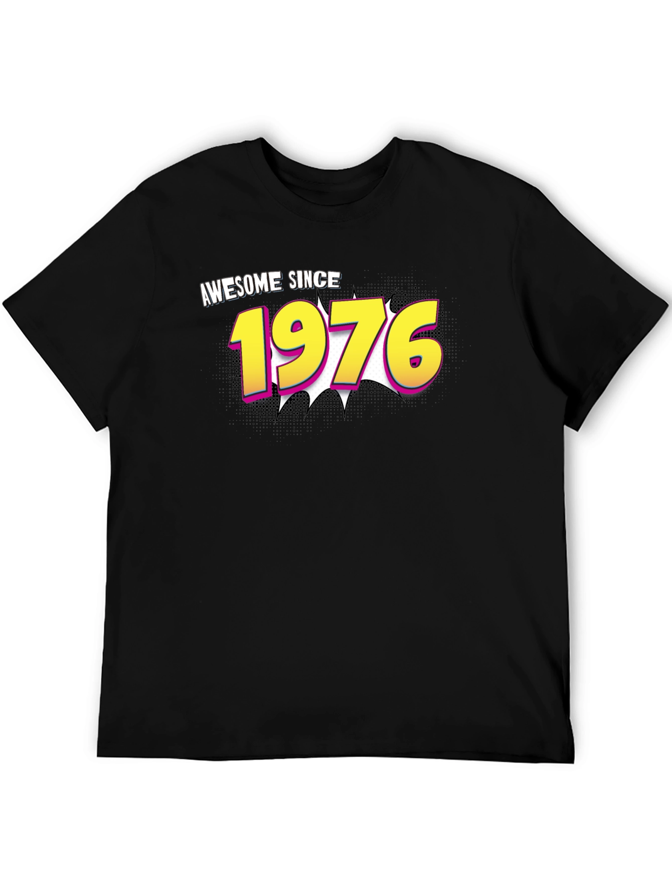 Awesome Since 1976 Black Graphic Tee