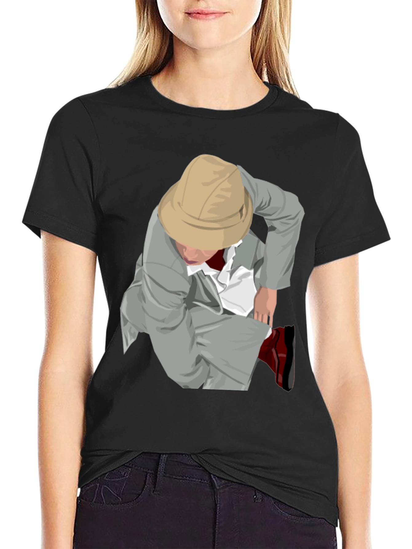 Illustrated Adventurer Graphic Tee - Black