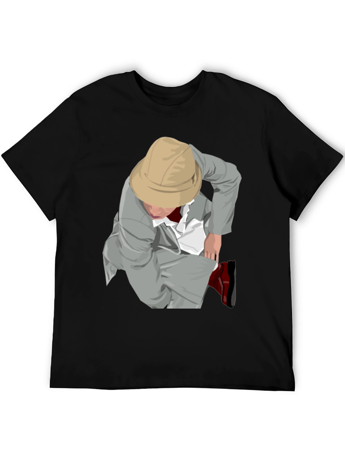 Illustrated Adventurer Graphic Tee - Black