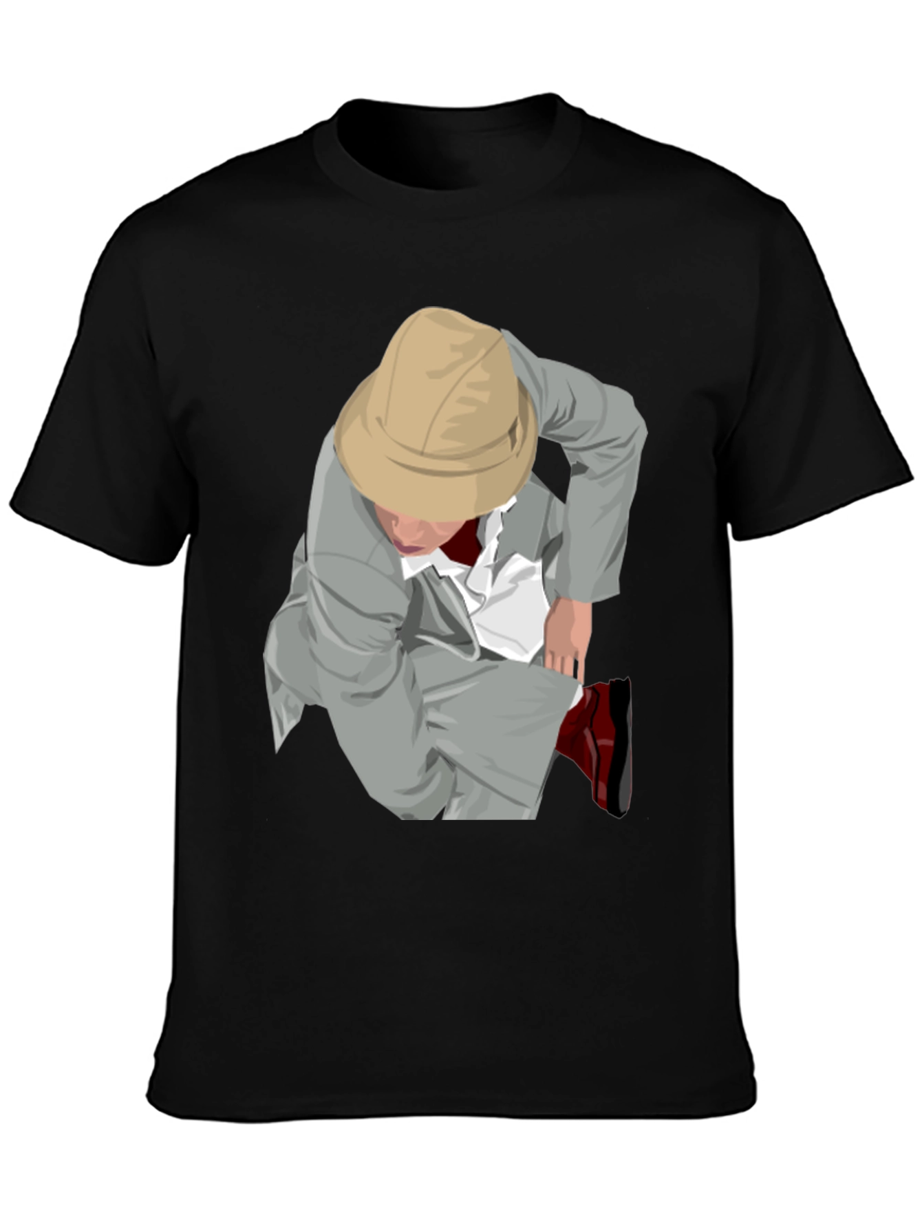 Illustrated Adventurer Graphic Tee - Black