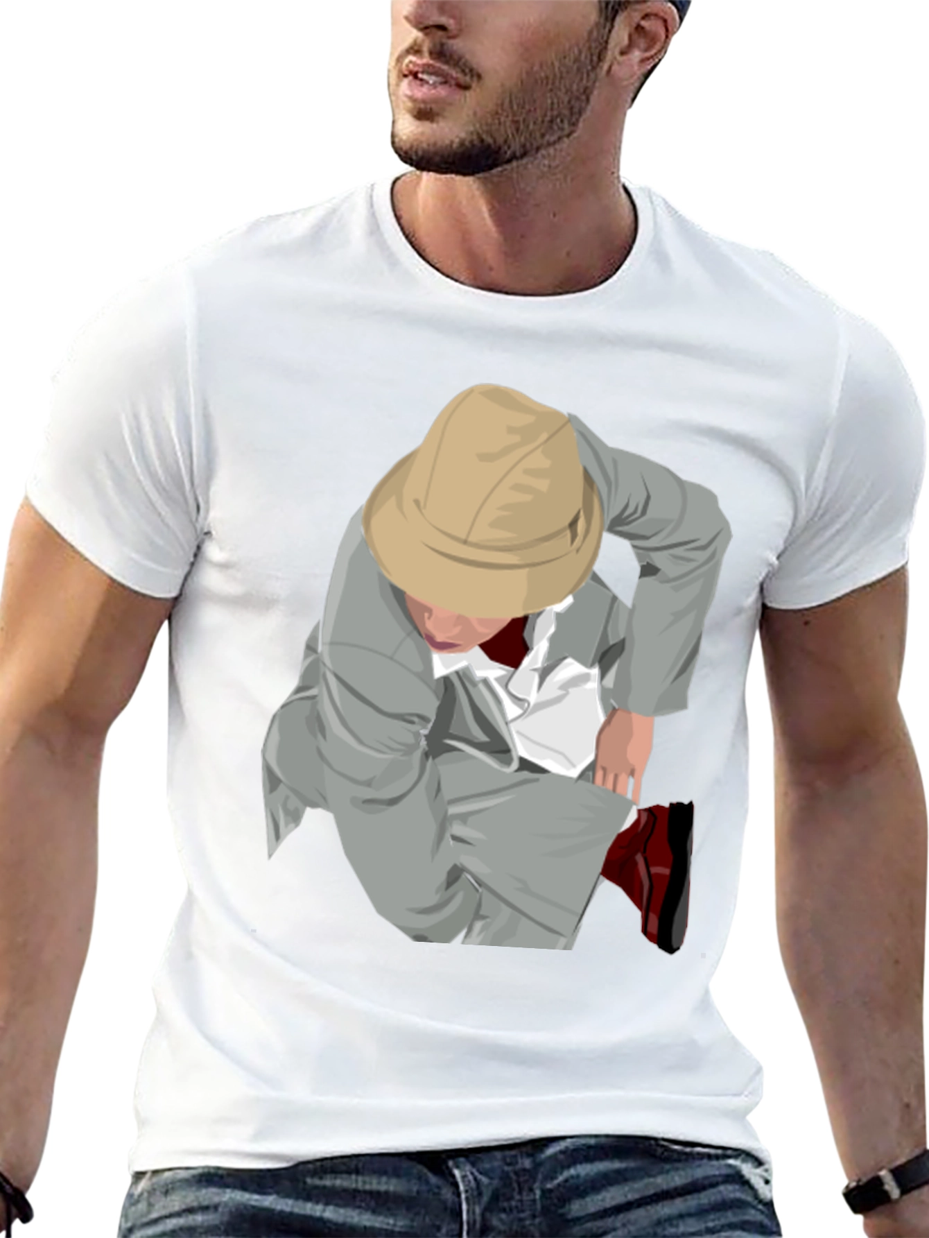 Illustrated Adventurer Graphic Tee - Black