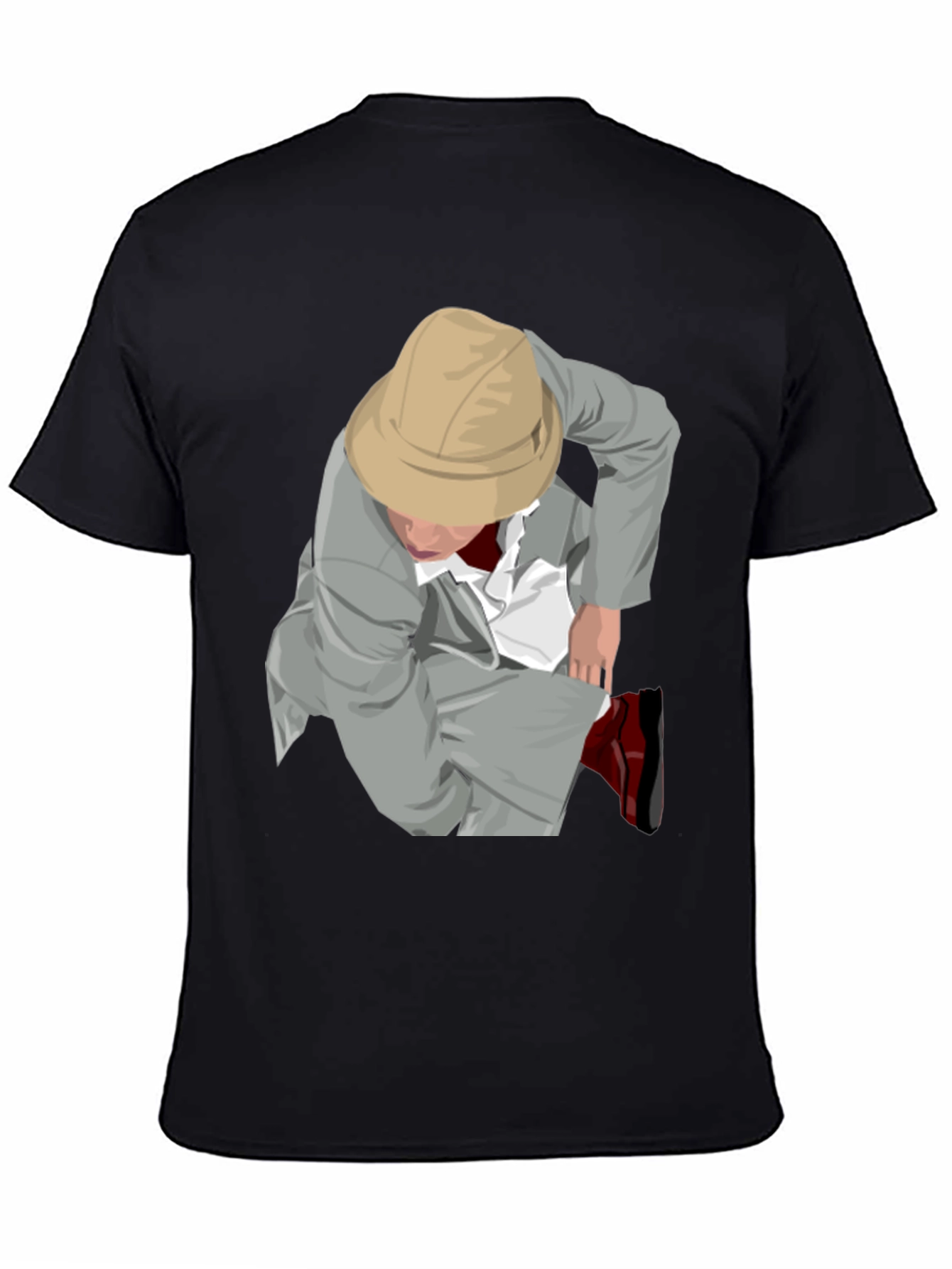 Illustrated Adventurer Graphic Tee - Black