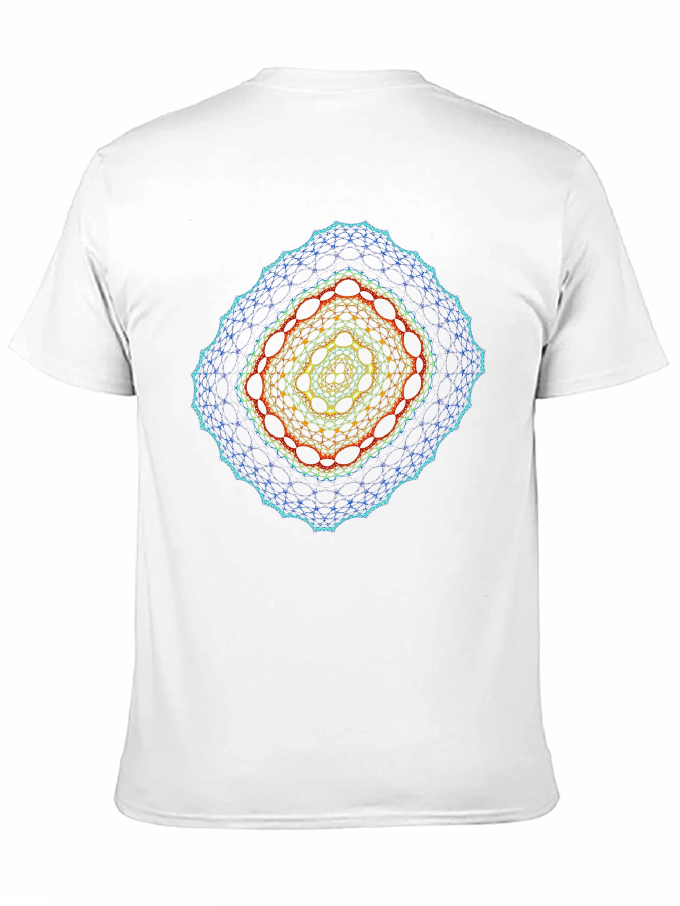 Fractal Geometry Graphic Black T-Shirt