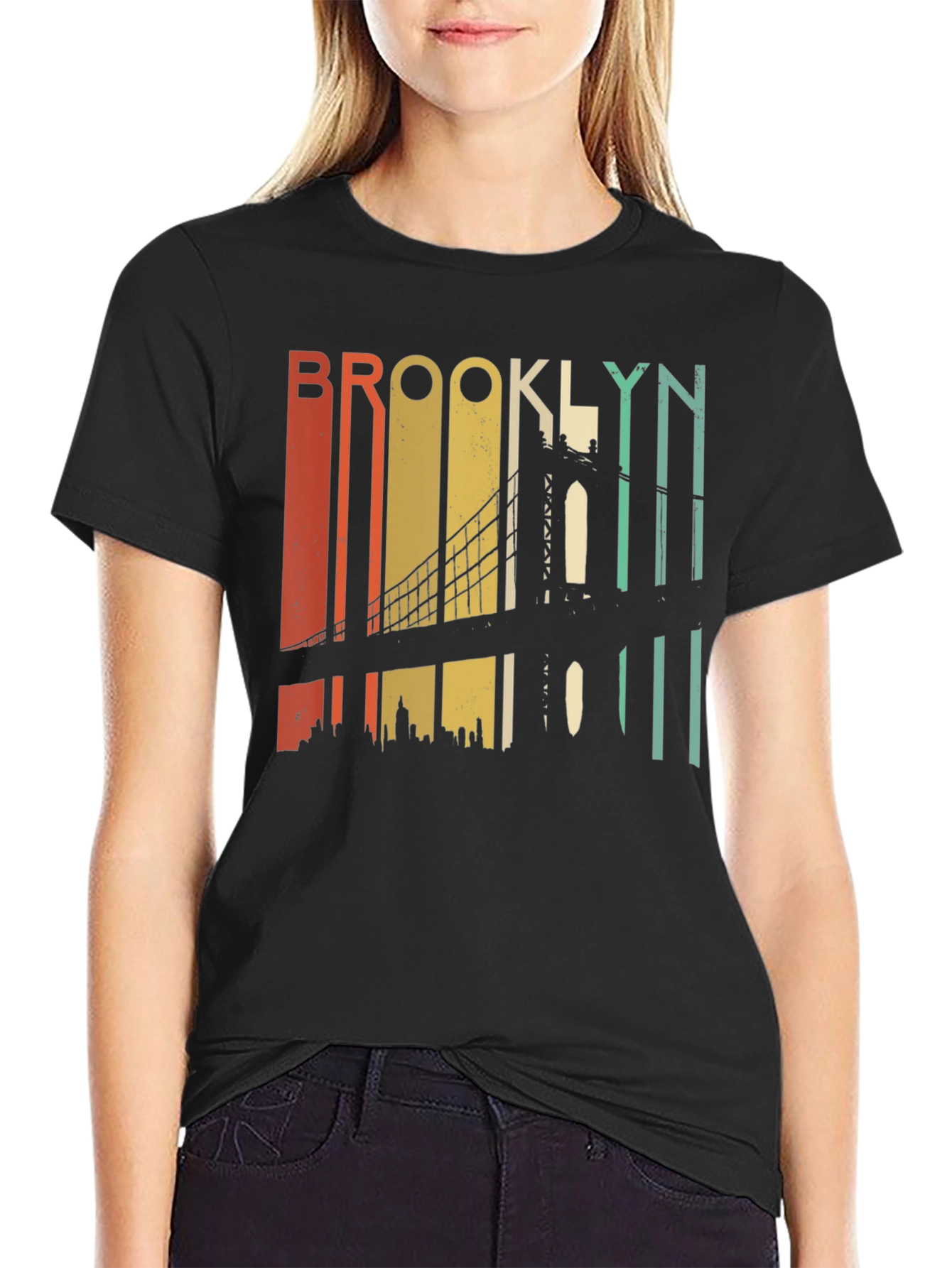 Retro Brooklyn Bridge Graphic T-Shirt
