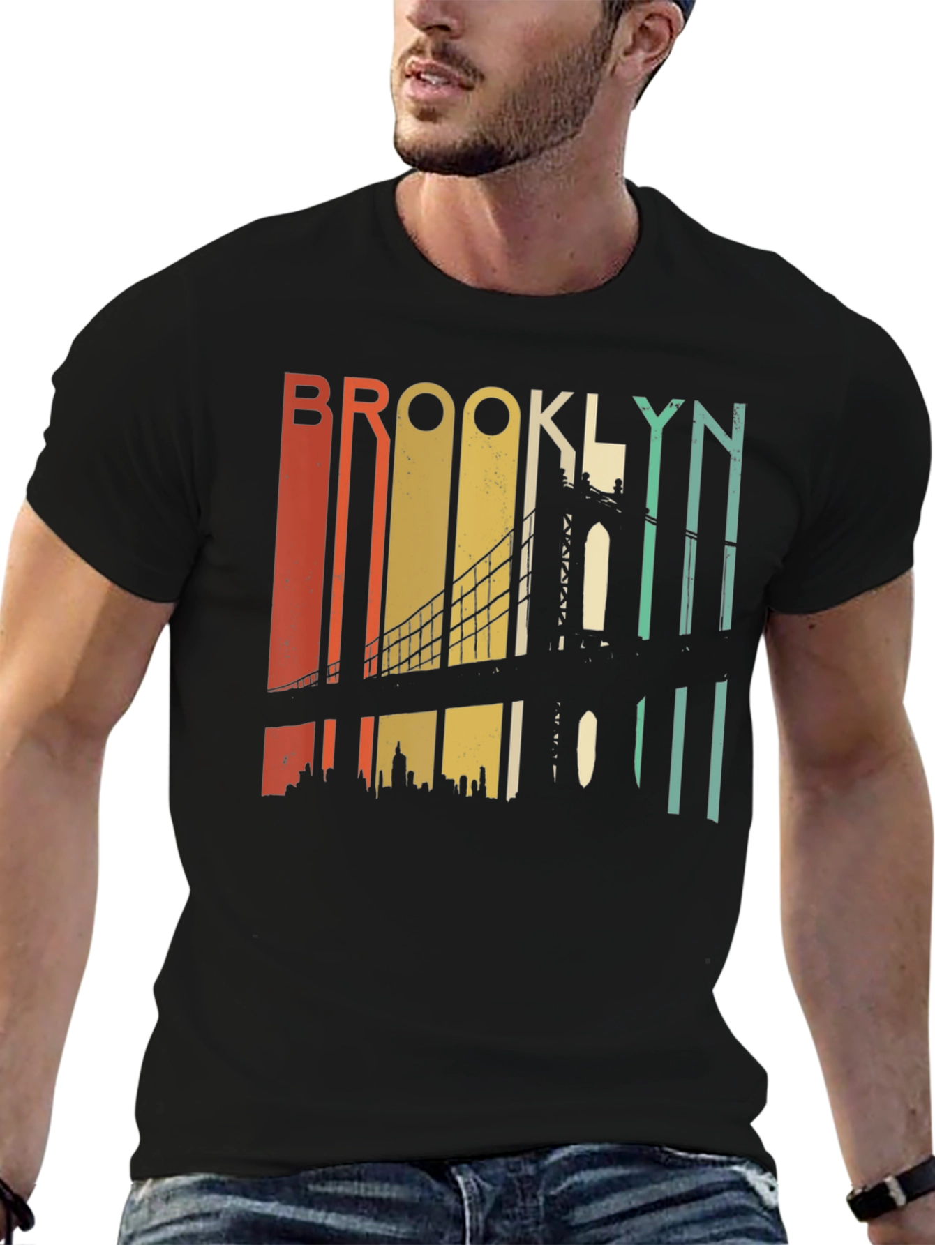 Retro Brooklyn Bridge Graphic T-Shirt