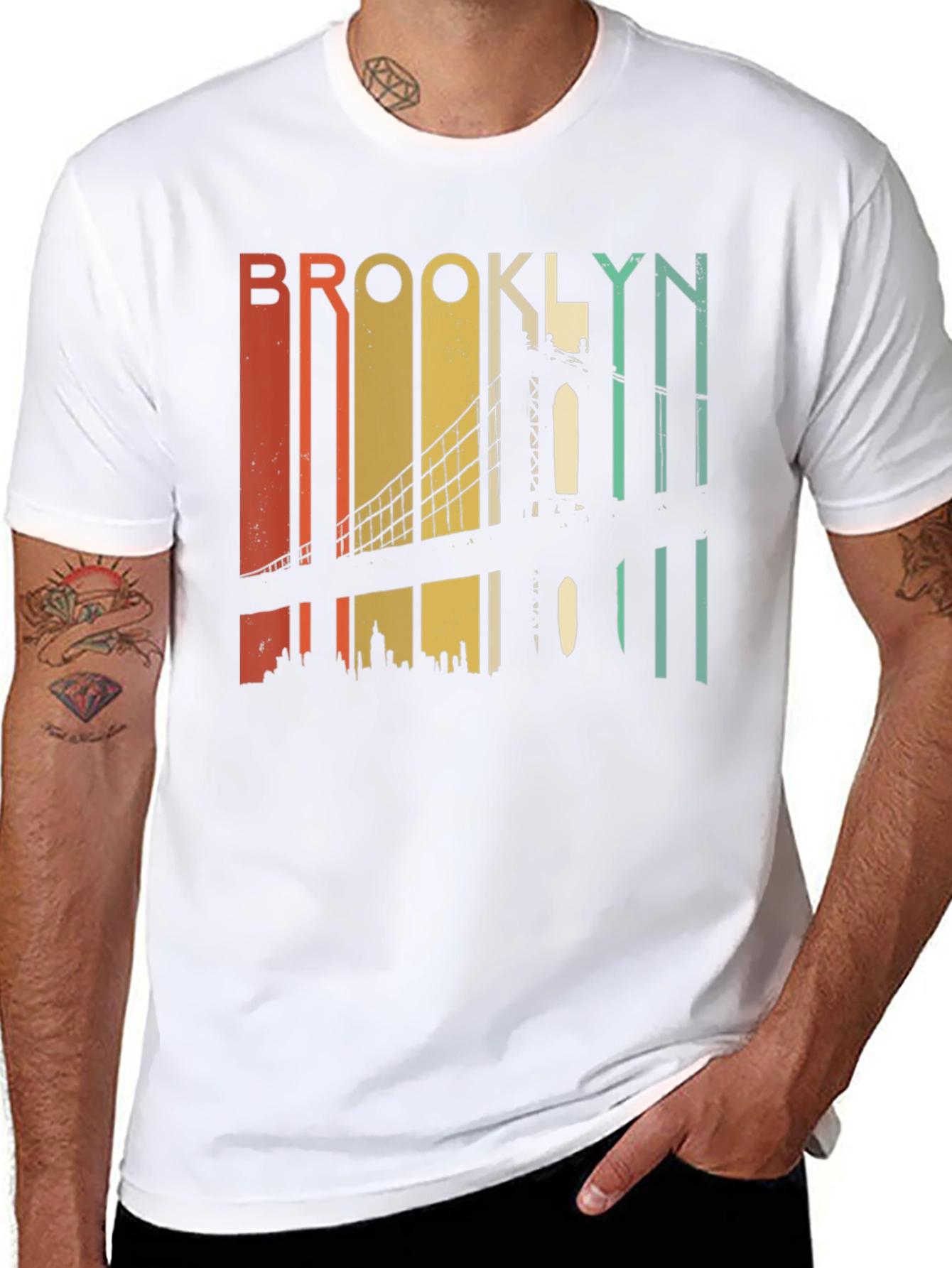 Retro Brooklyn Bridge Graphic T-Shirt