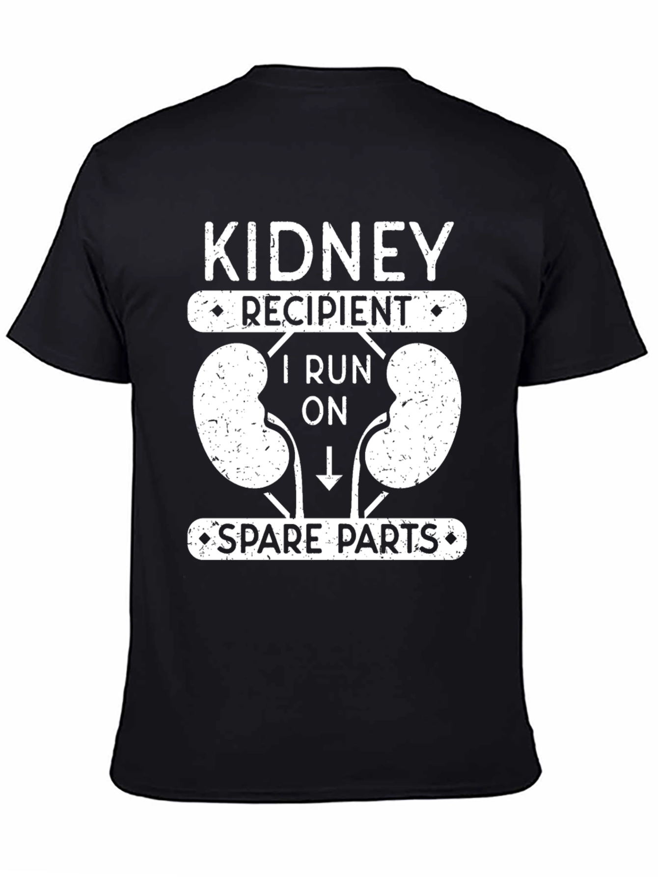 Kidney Recipient T-Shirt - Spare Parts Transplant Tee