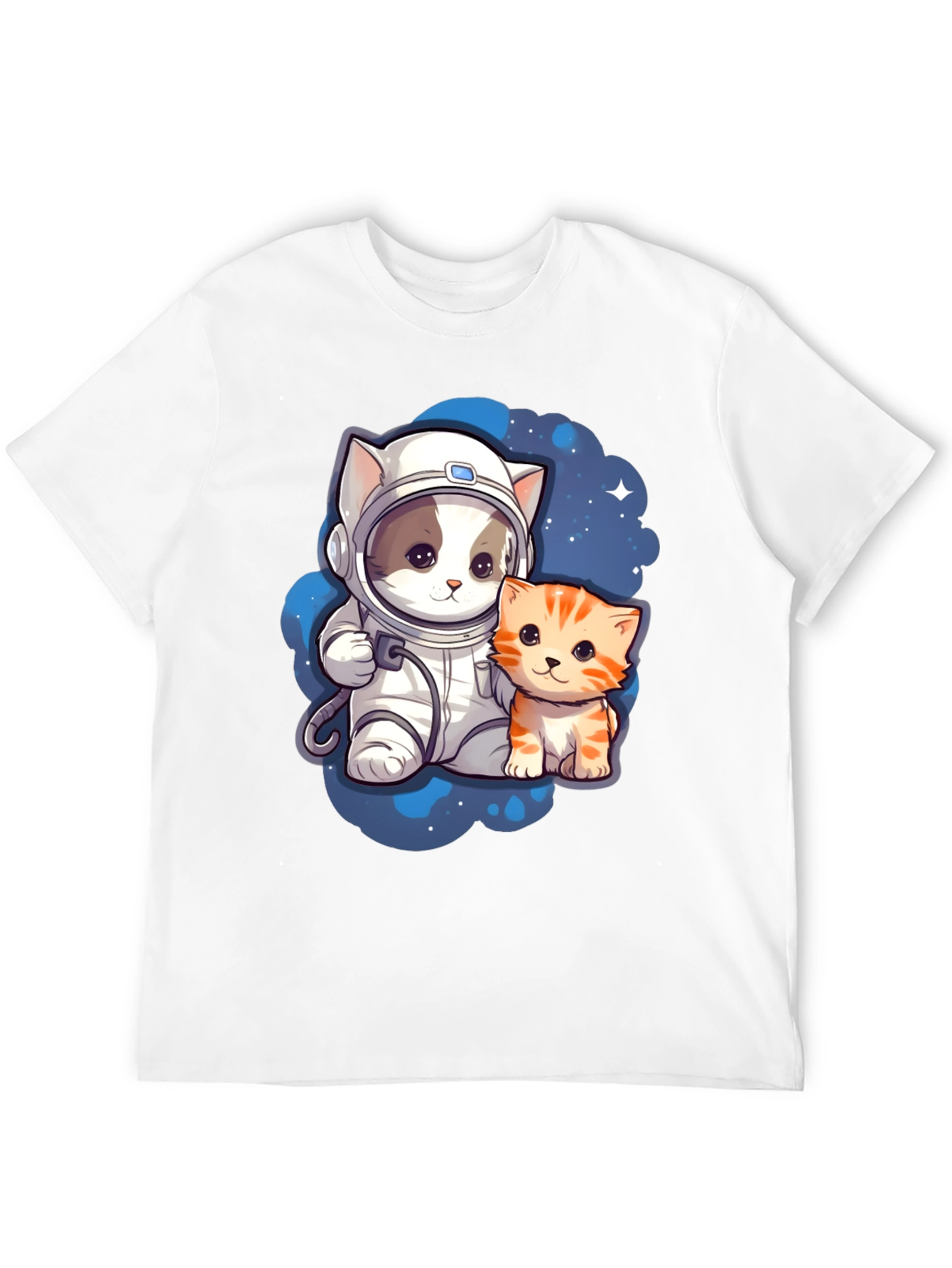 Astronaut Cat T-Shirt Cute Space Kitten Tee