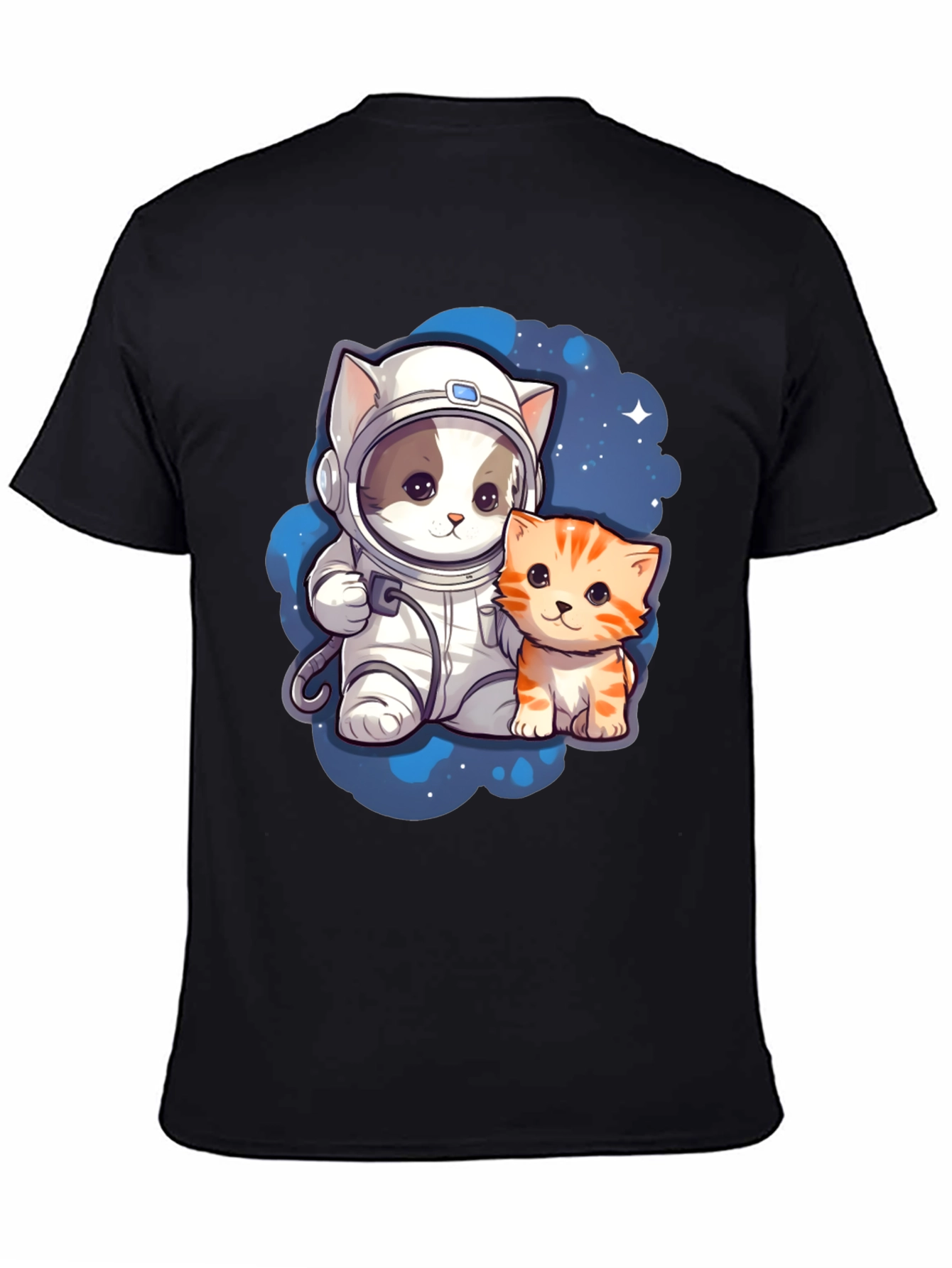 Astronaut Cat T-Shirt Cute Space Kitten Tee