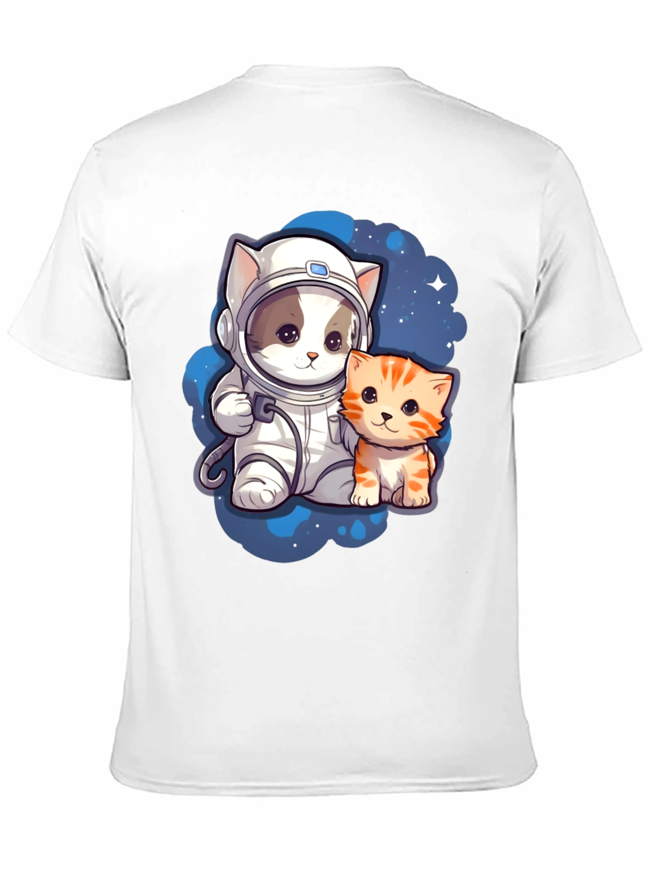 Astronaut Cat T-Shirt Cute Space Kitten Tee