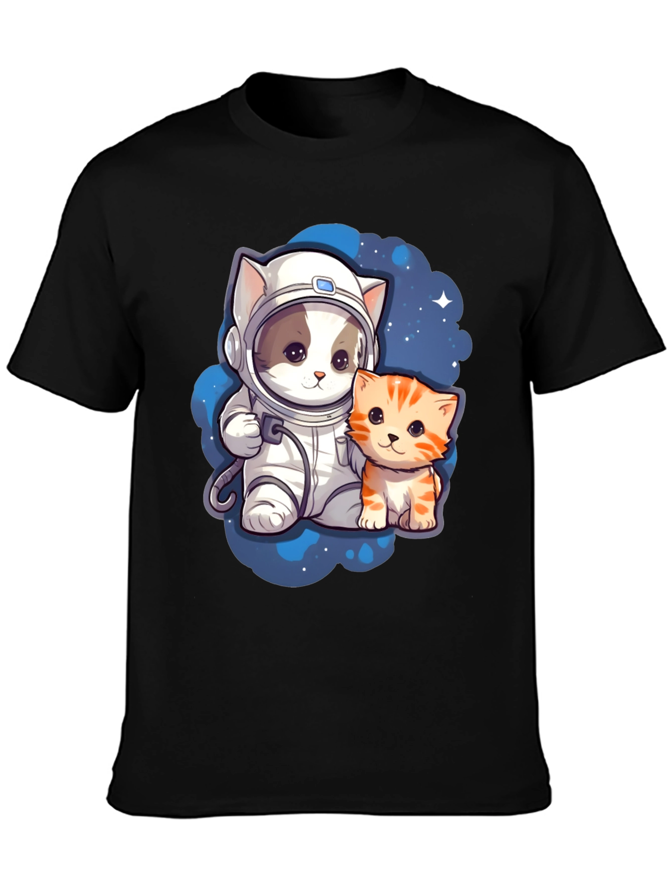 Astronaut Cat T-Shirt Cute Space Kitten Tee