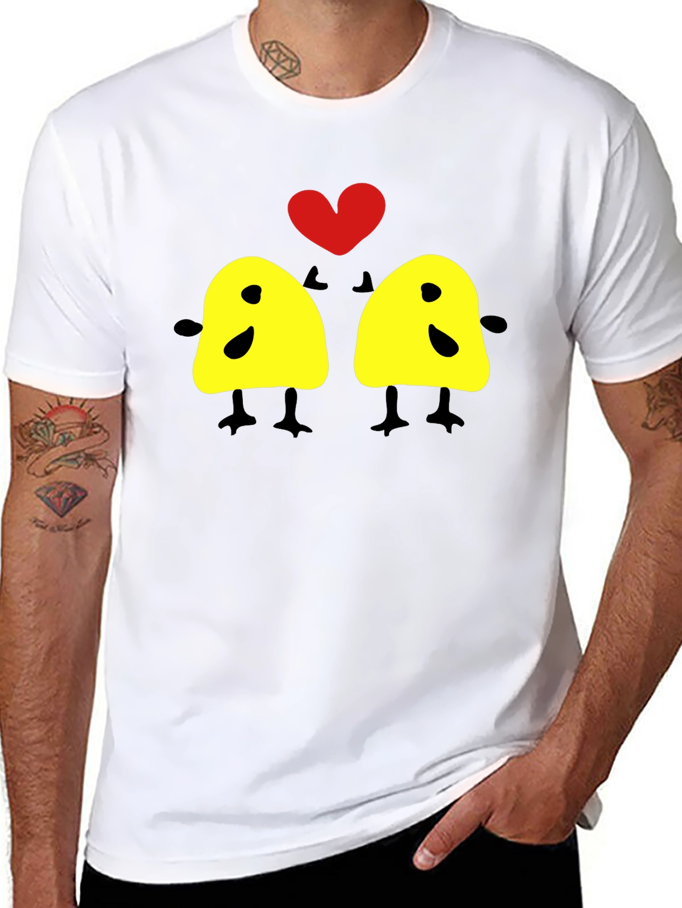 Cute Chick Love Graphic Tee