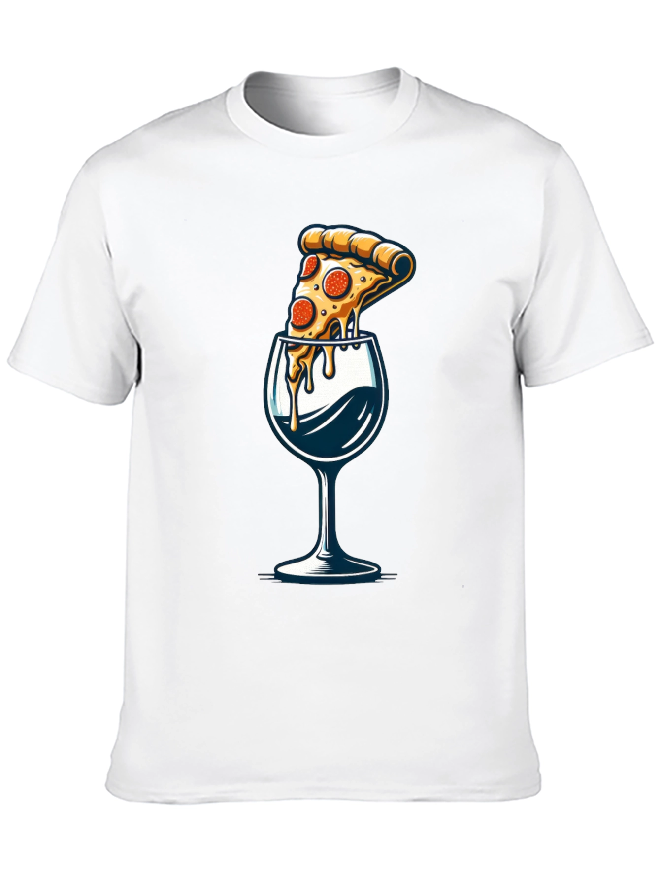 Pizza & Wine T-Shirt - Foodie Fashion