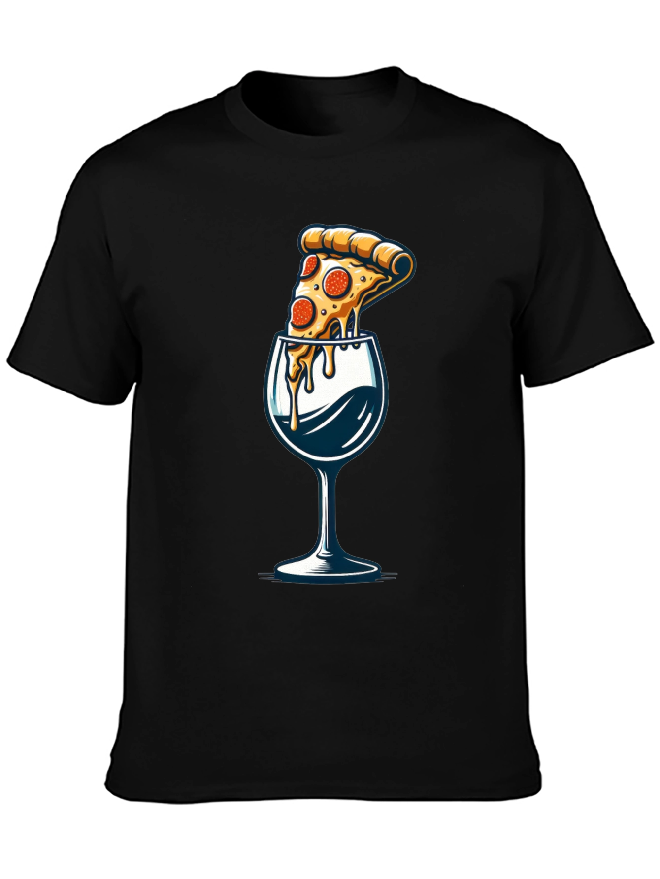 Pizza & Wine T-Shirt - Foodie Fashion