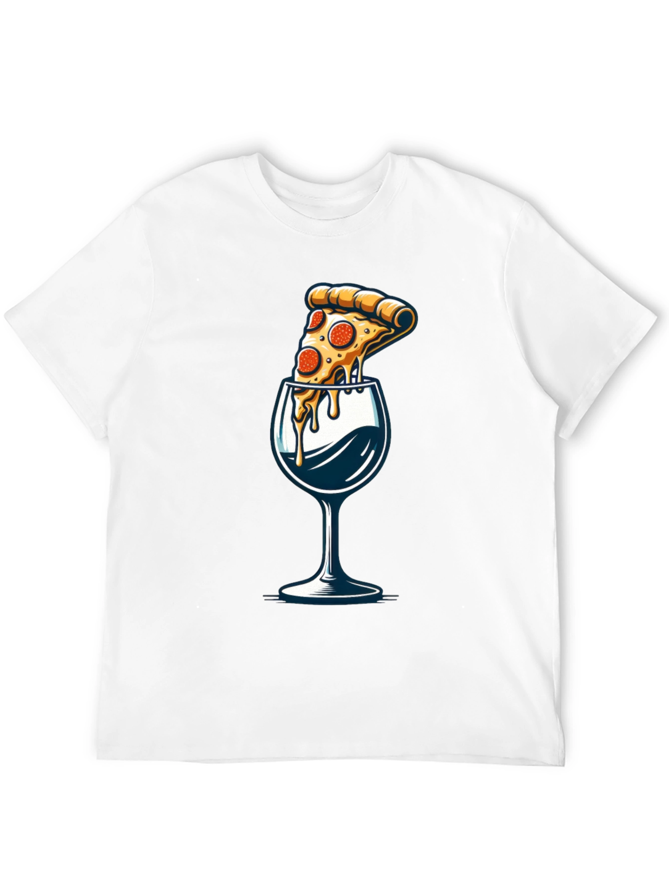 Pizza & Wine T-Shirt - Foodie Fashion