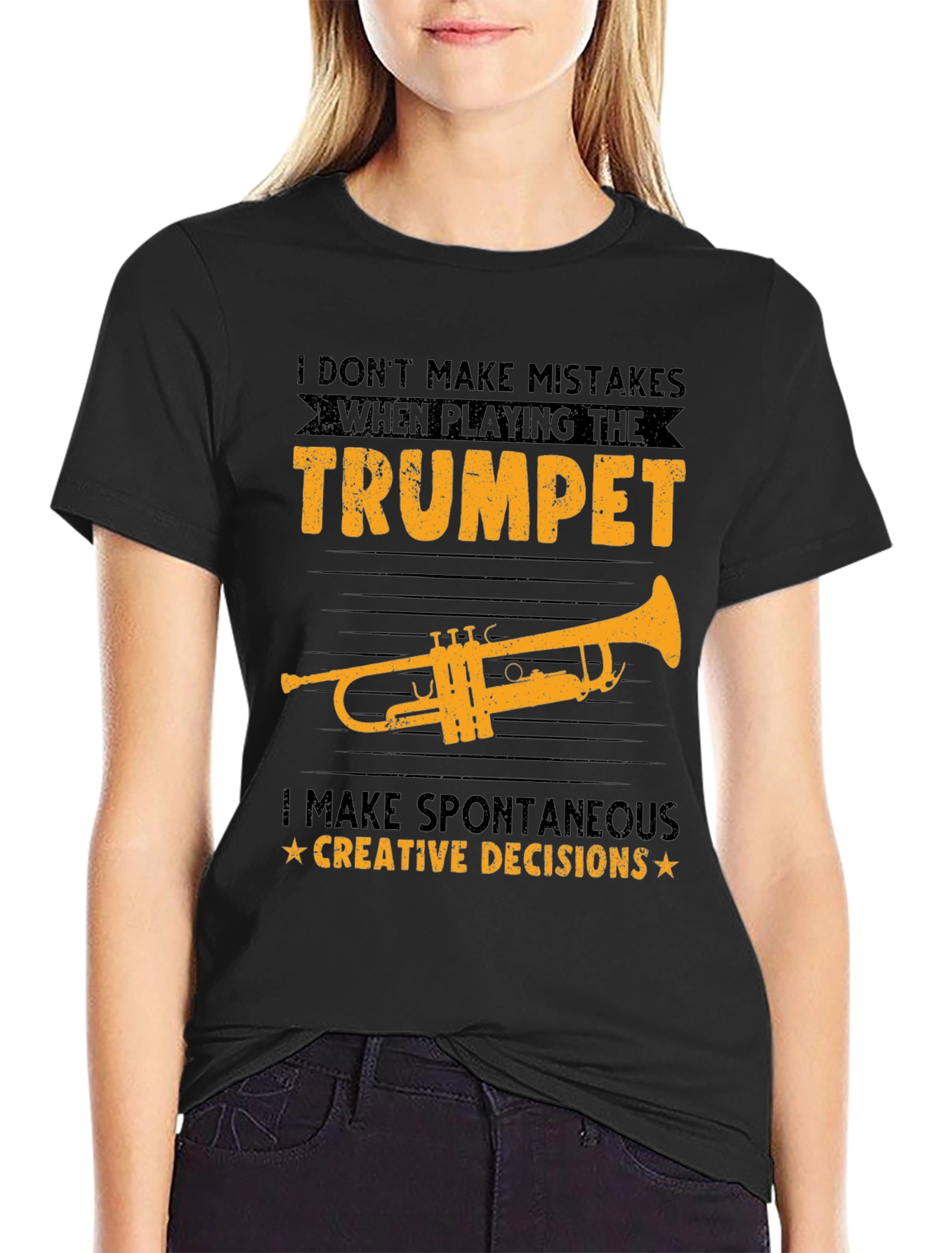 Trumpet Player T-Shirt - Spontaneous Creative Decisions Tee