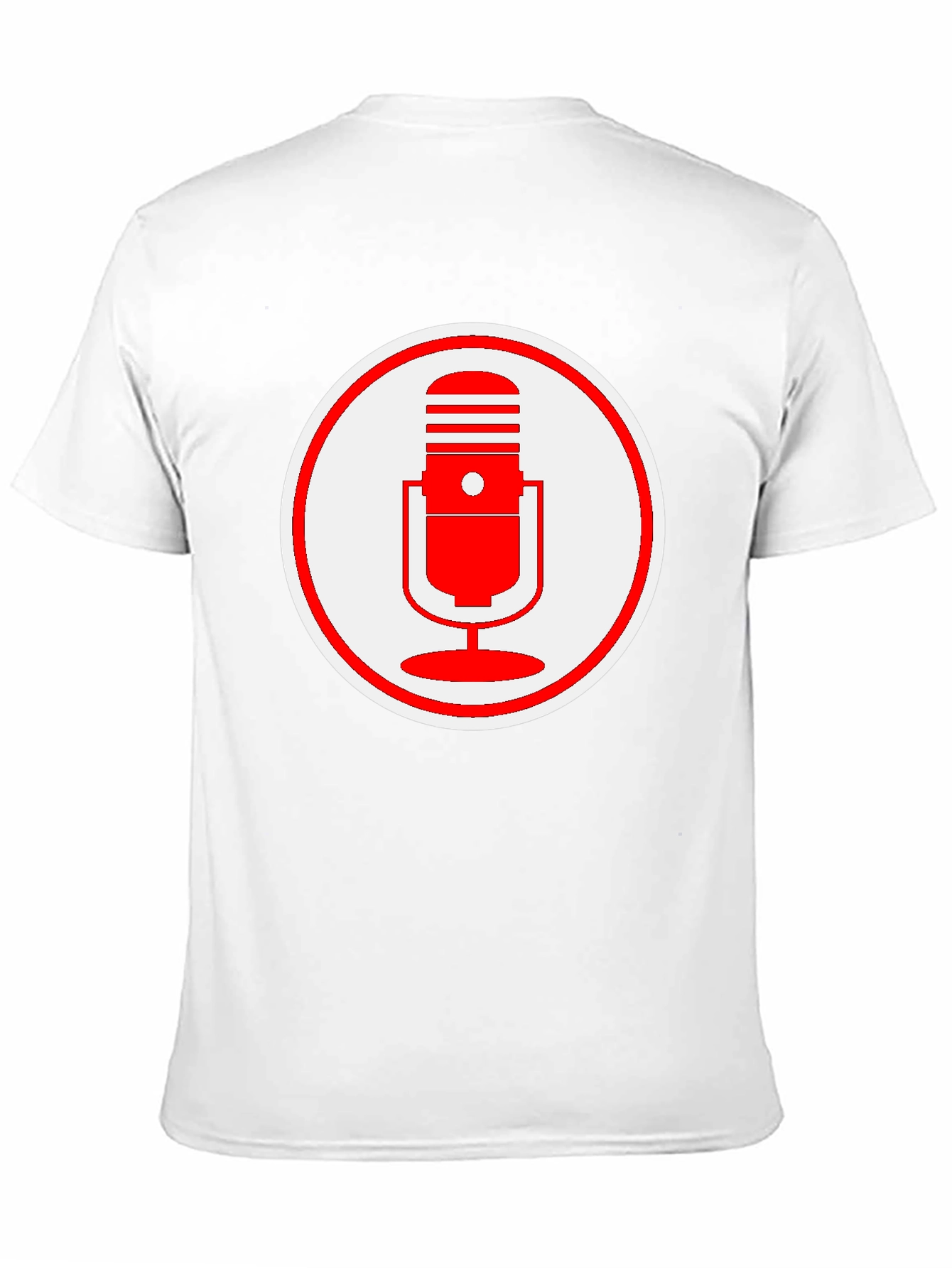 Retro Red Microphone Graphic T-Shirt