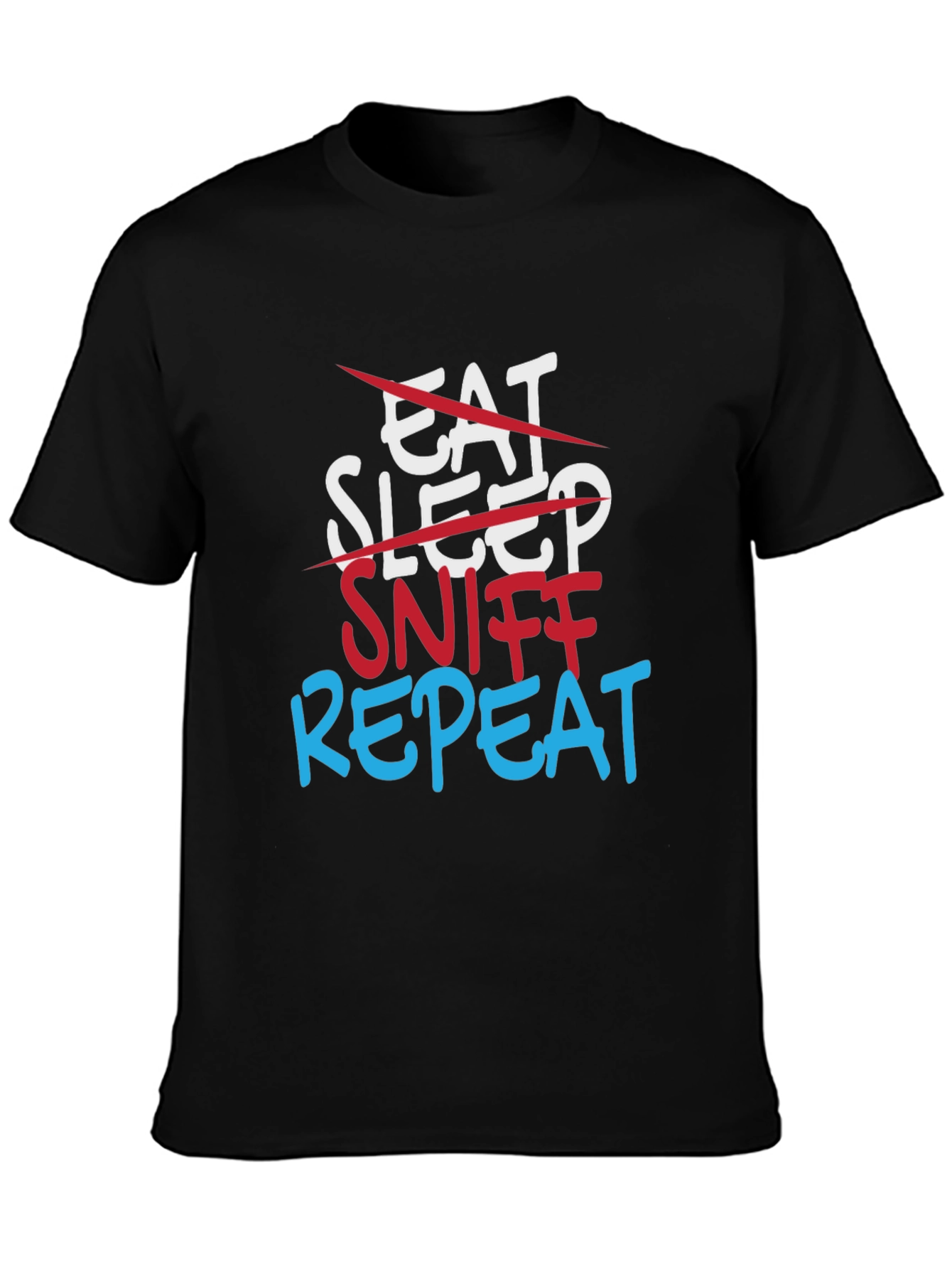 Sniff Repeat T-Shirt - Funny Adult Humor Tee