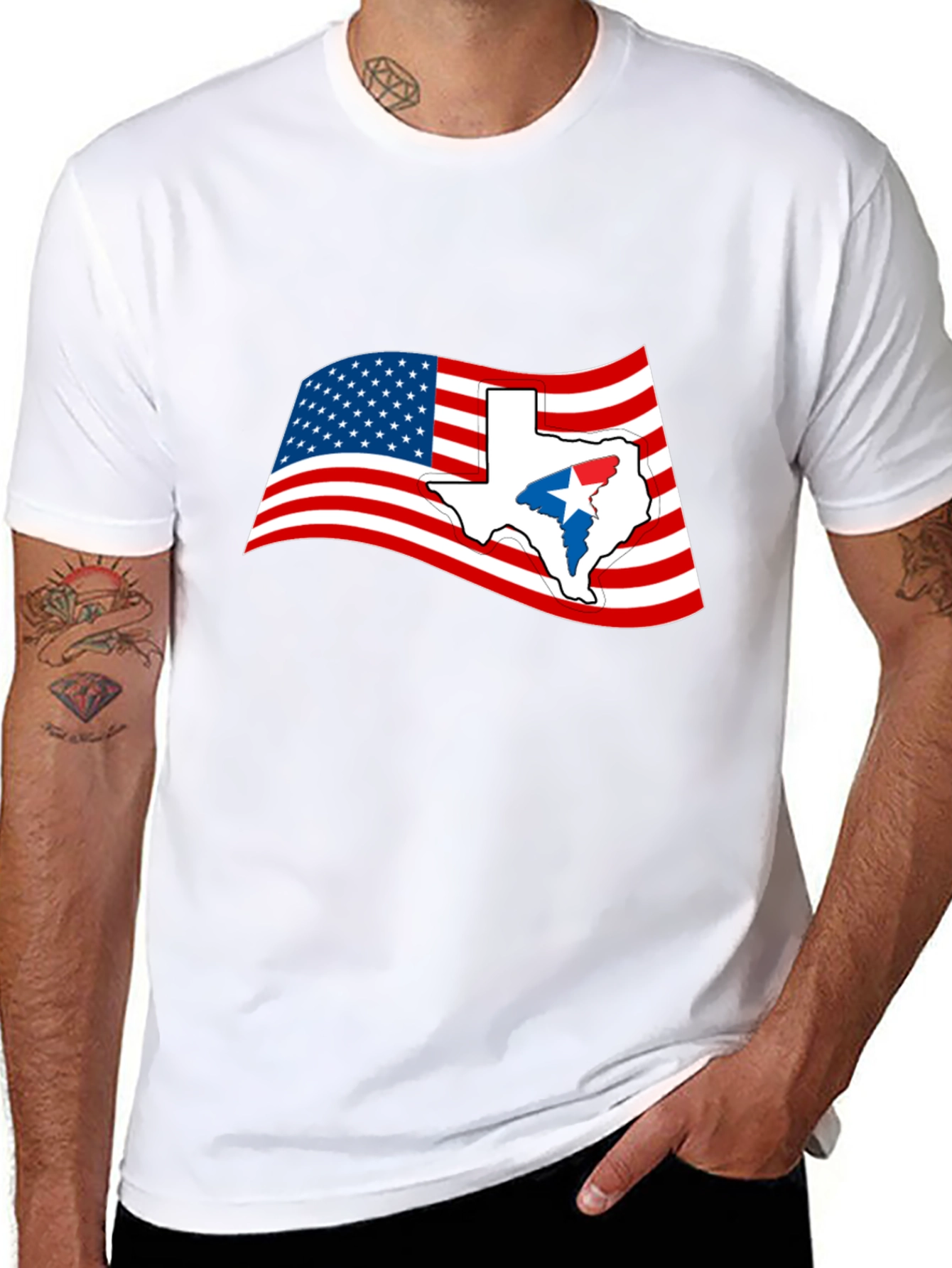 Texas Flag Graphic Tee - USA Pride