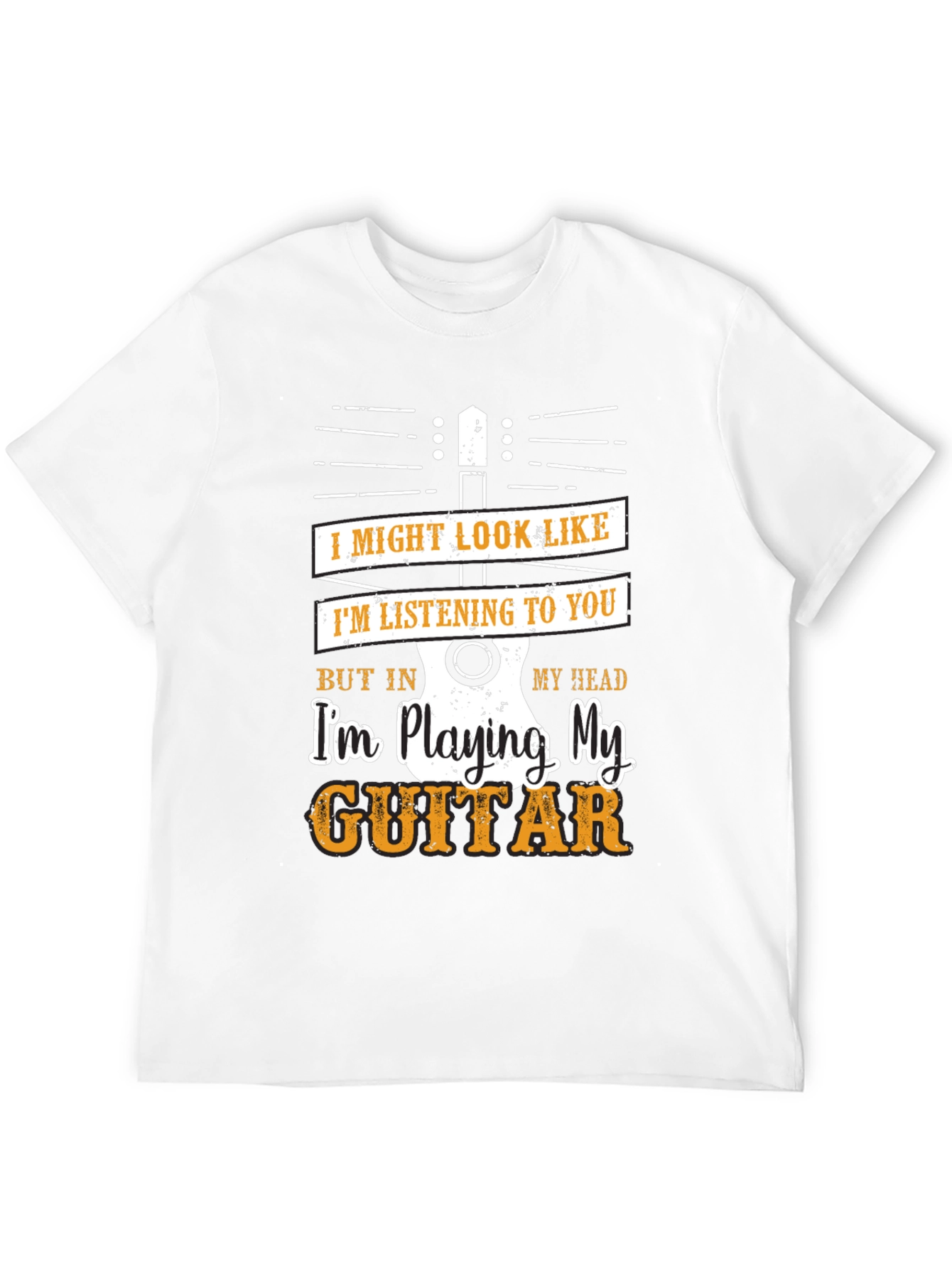 Funny Guitar Player T-Shirt - Im Playing My Guitar