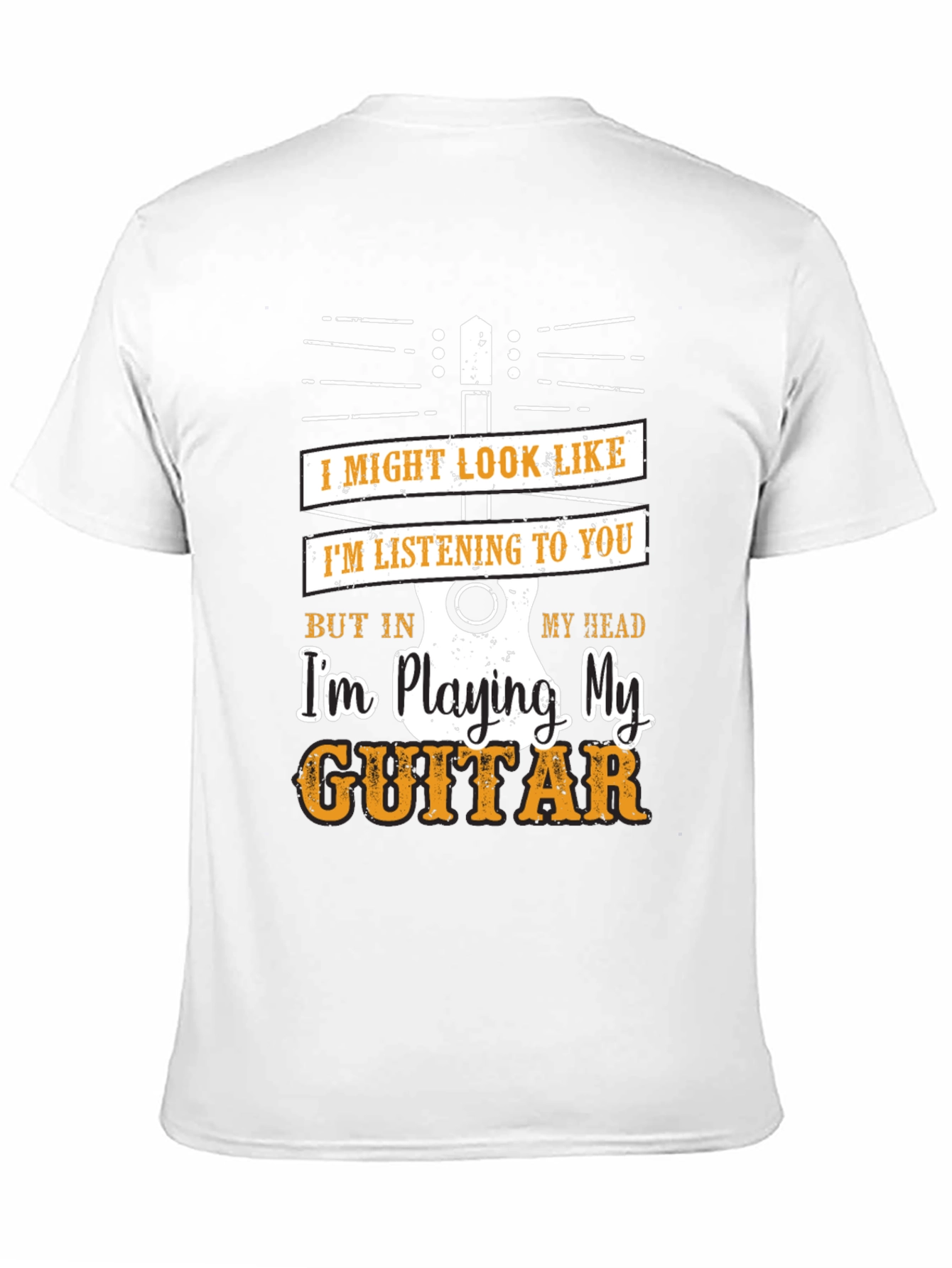Funny Guitar Player T-Shirt - Im Playing My Guitar