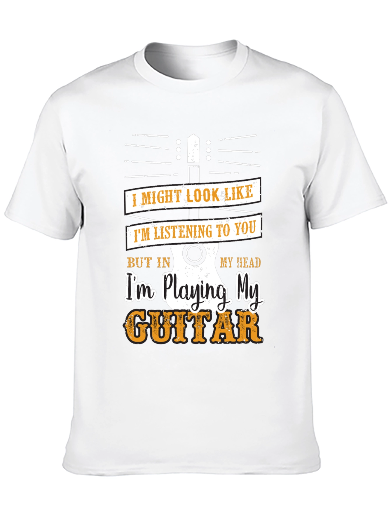 Funny Guitar Player T-Shirt - Im Playing My Guitar