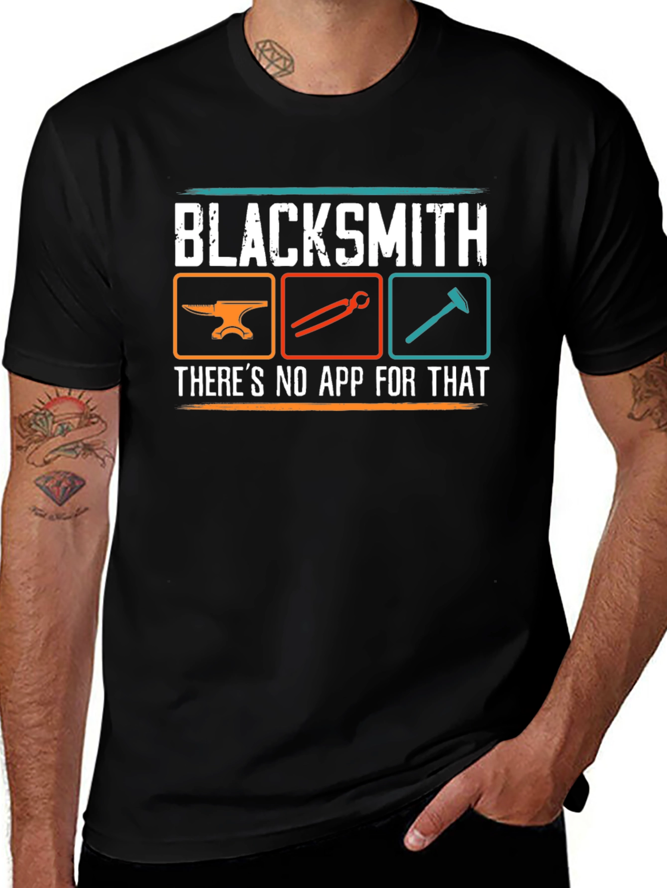 Blacksmith No App For That Graphic T-Shirt