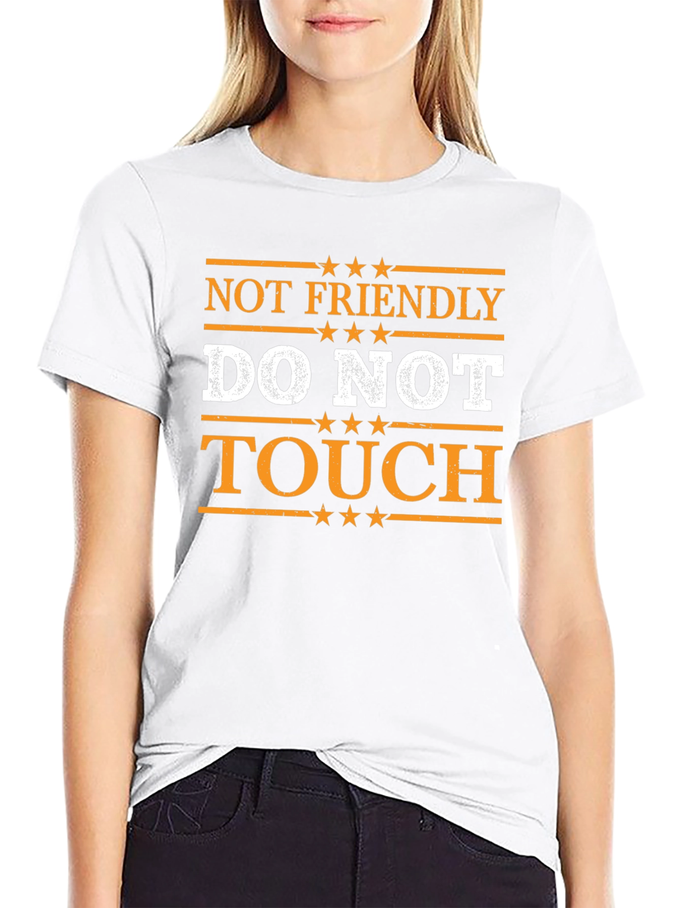 Not Friendly Do Not Touch Graphic T-Shirt