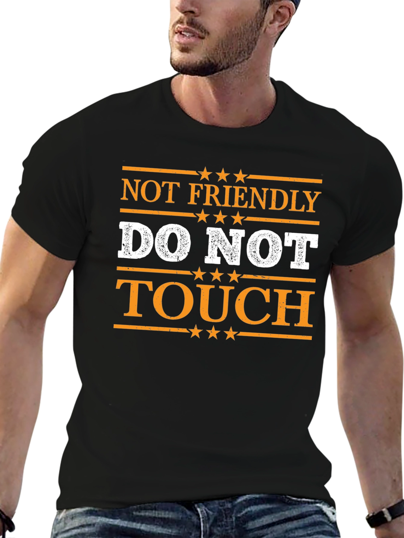 Not Friendly Do Not Touch Graphic T-Shirt