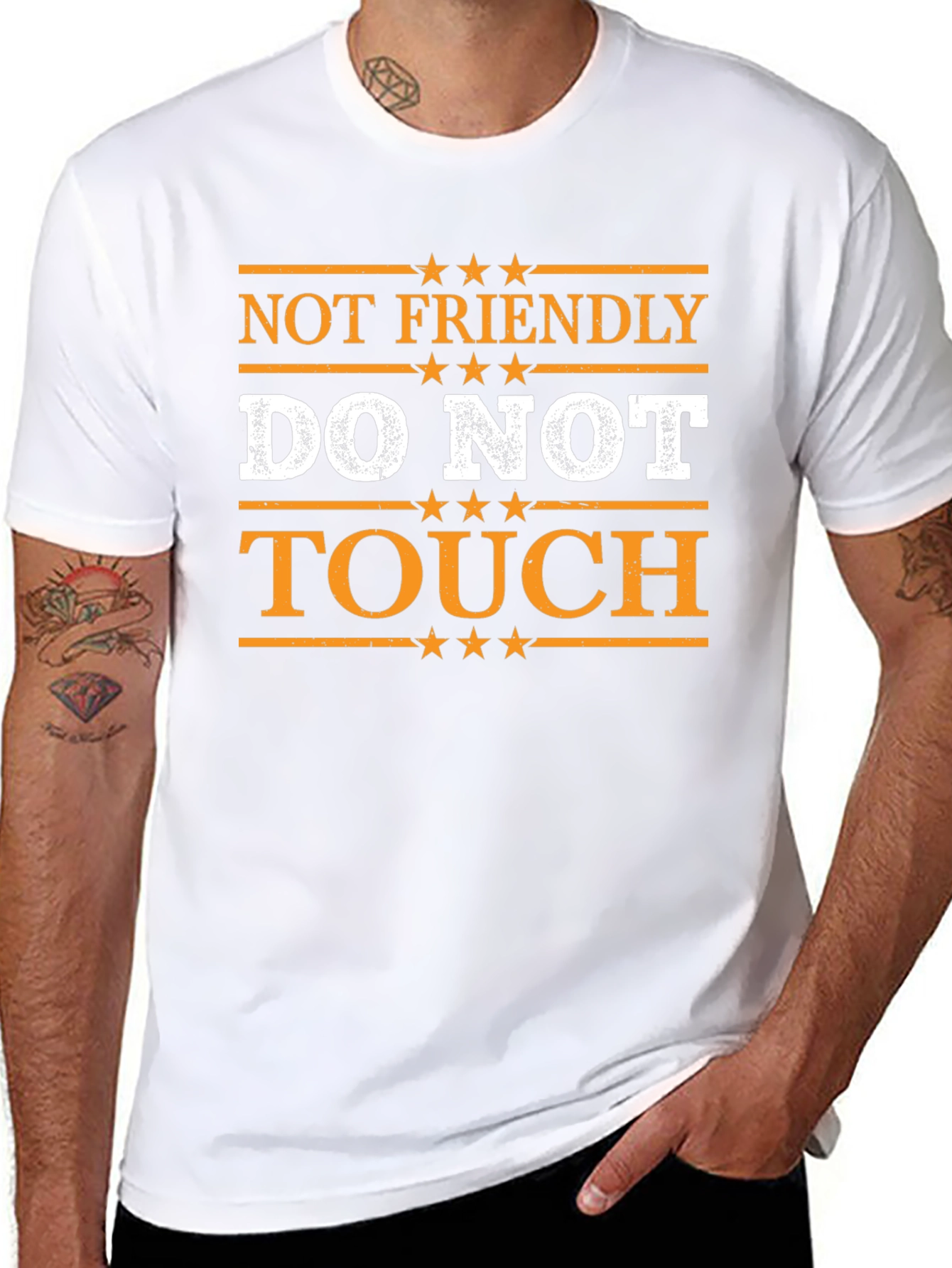 Not Friendly Do Not Touch Graphic T-Shirt