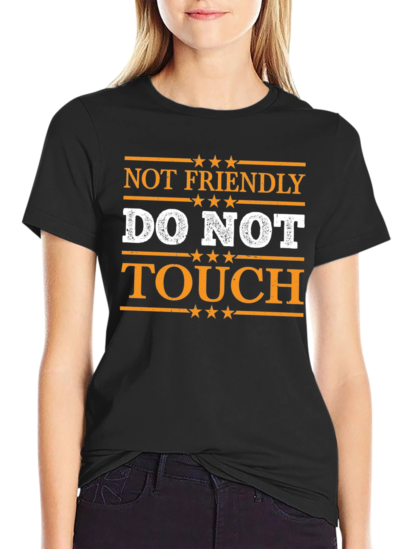 Not Friendly Do Not Touch Graphic T-Shirt