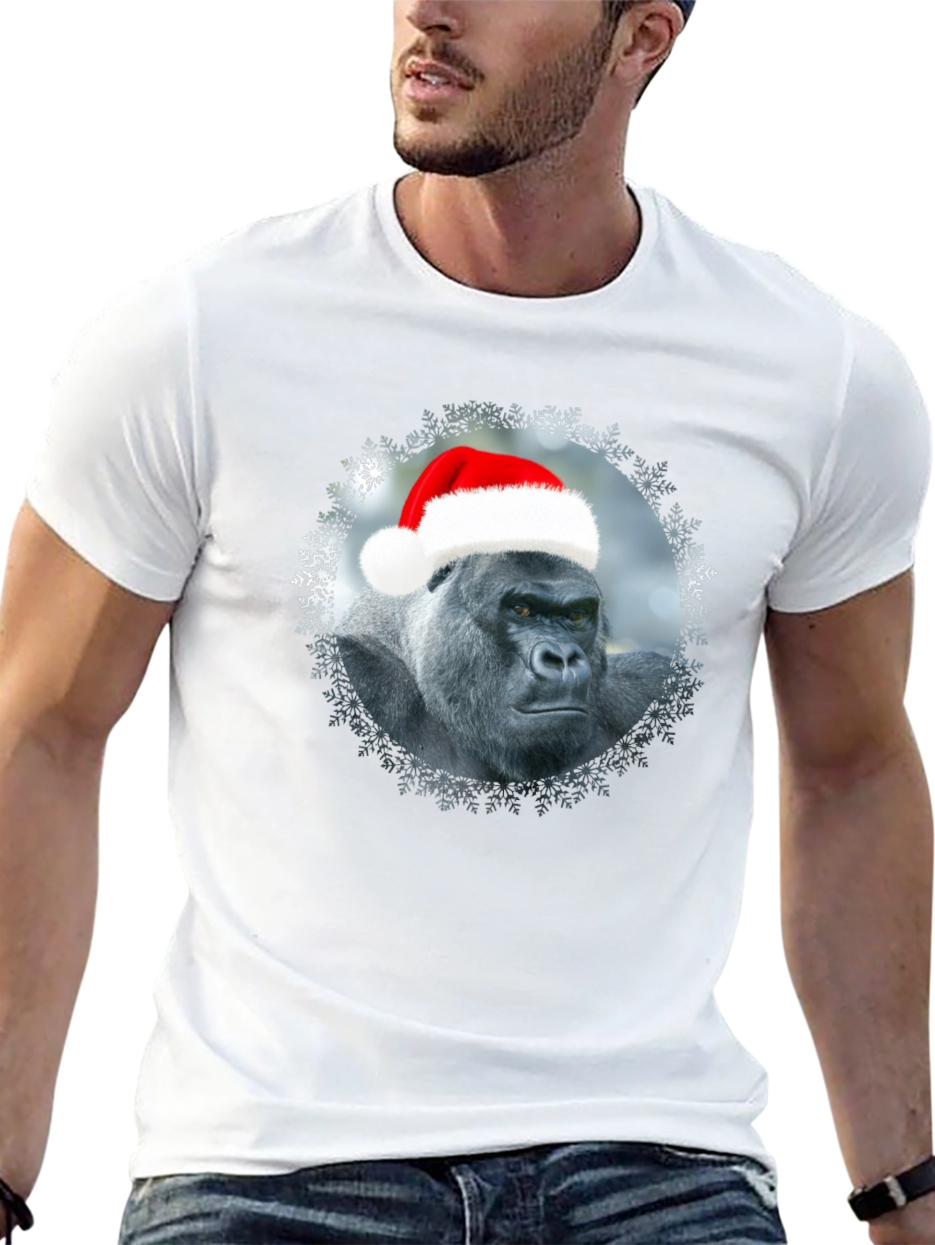 Festive Gorilla Graphic Tee