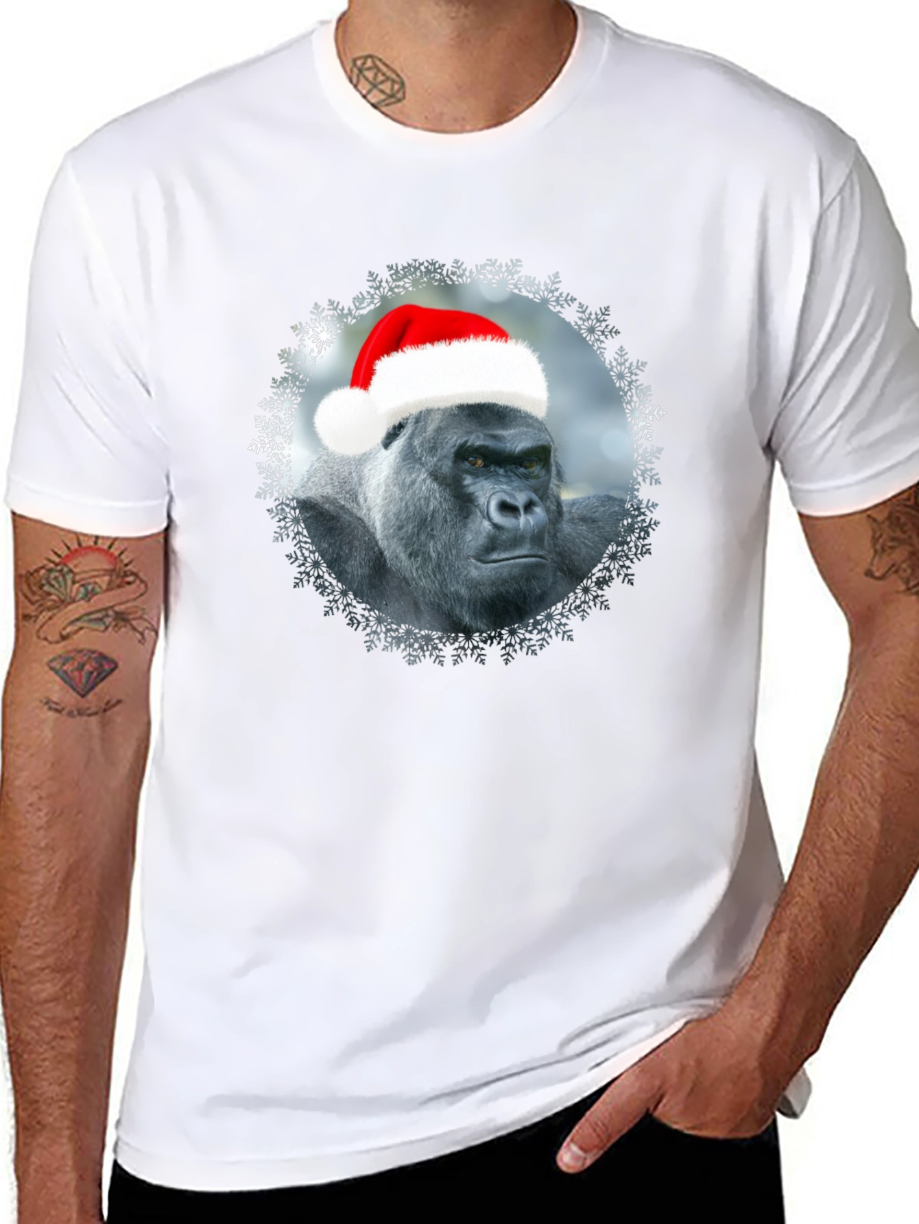 Festive Gorilla Graphic Tee