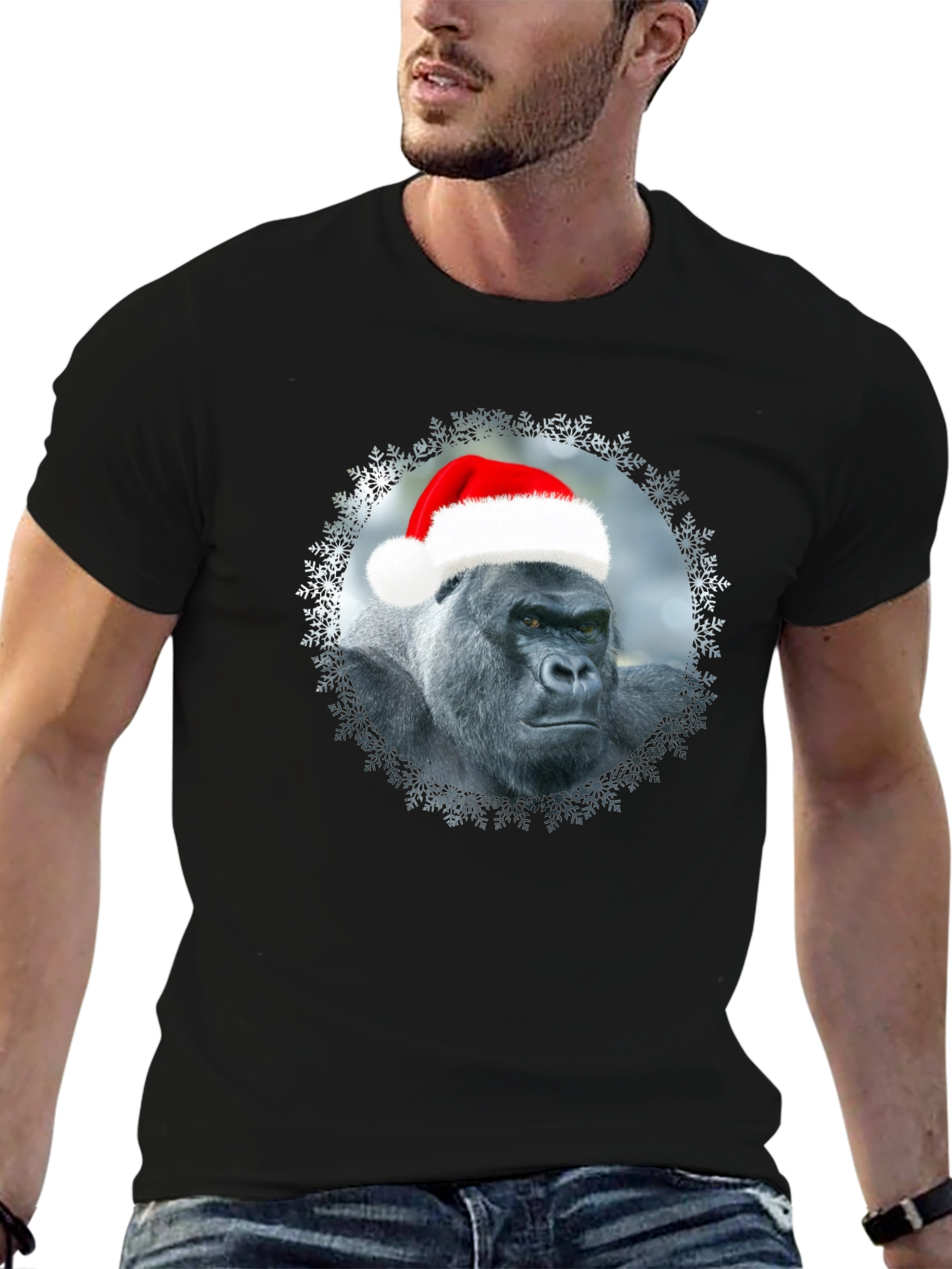 Festive Gorilla Graphic Tee