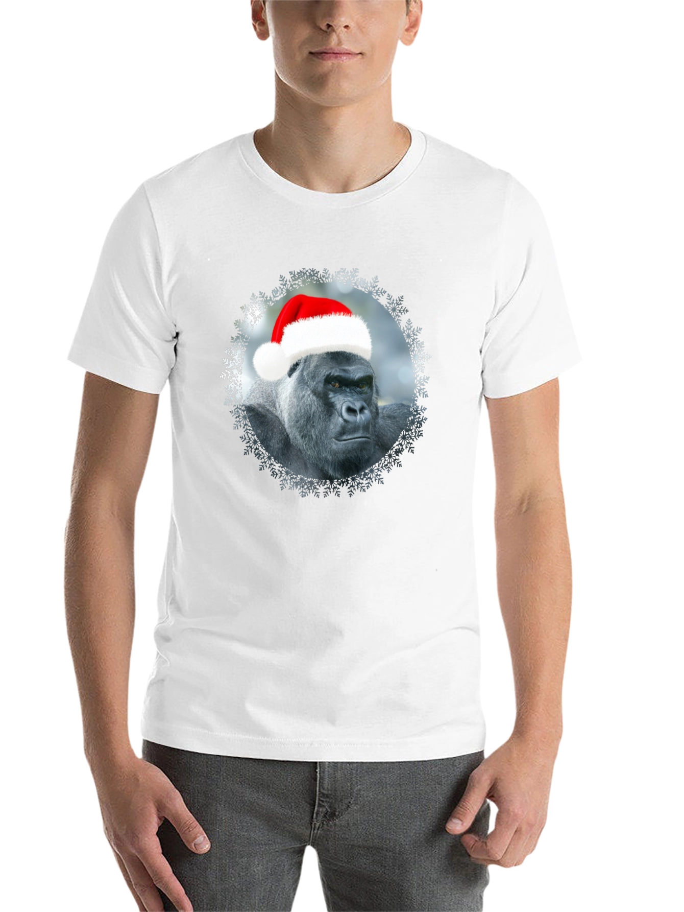 Festive Gorilla Graphic Tee