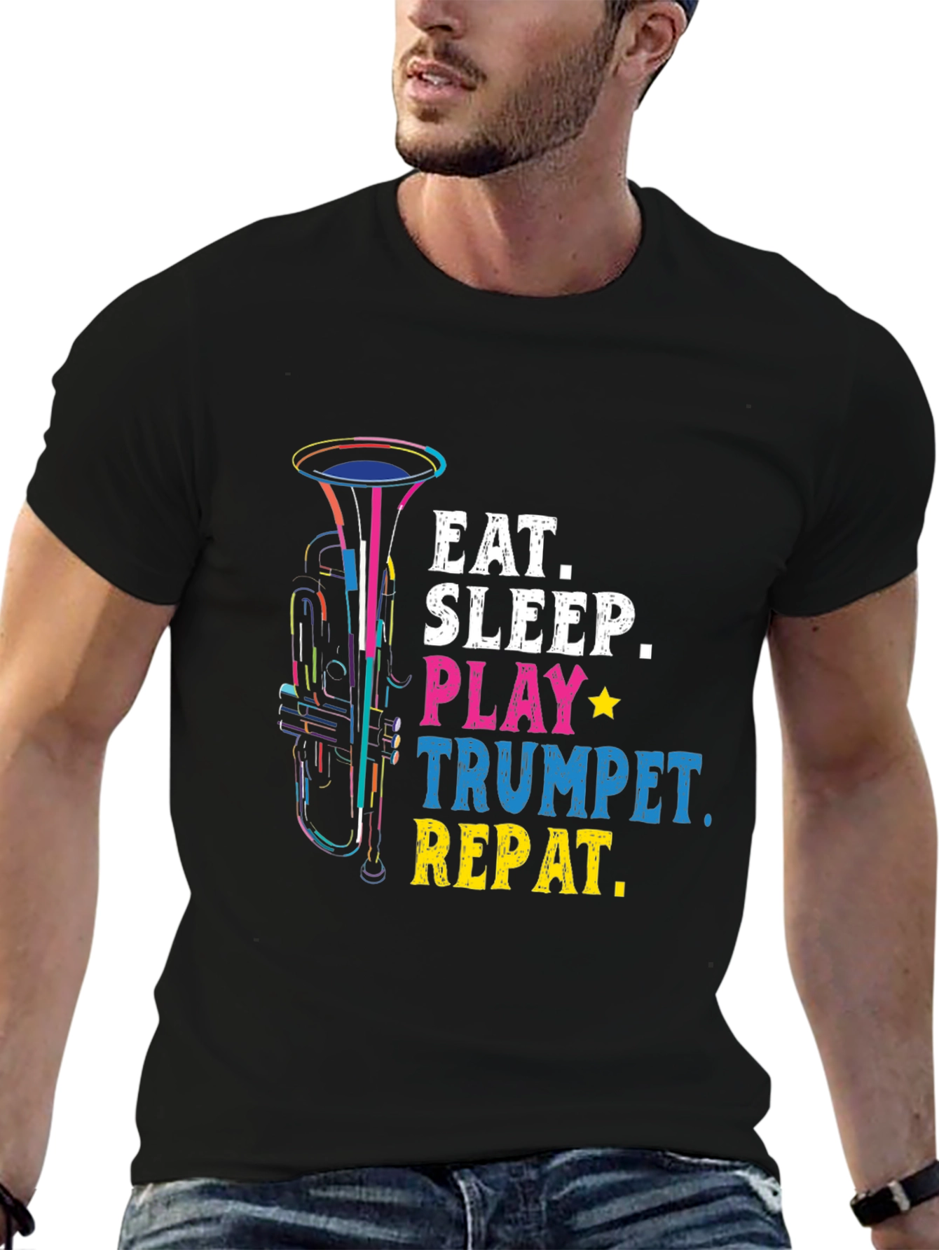 Eat Sleep Play Trumpet Repeat T-Shirt Music Lover Gift