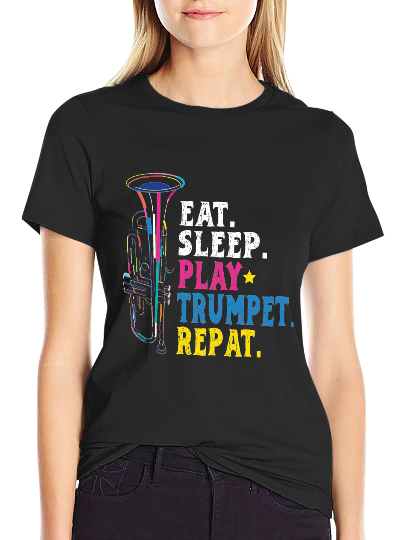 Eat Sleep Play Trumpet Repeat T-Shirt Music Lover Gift