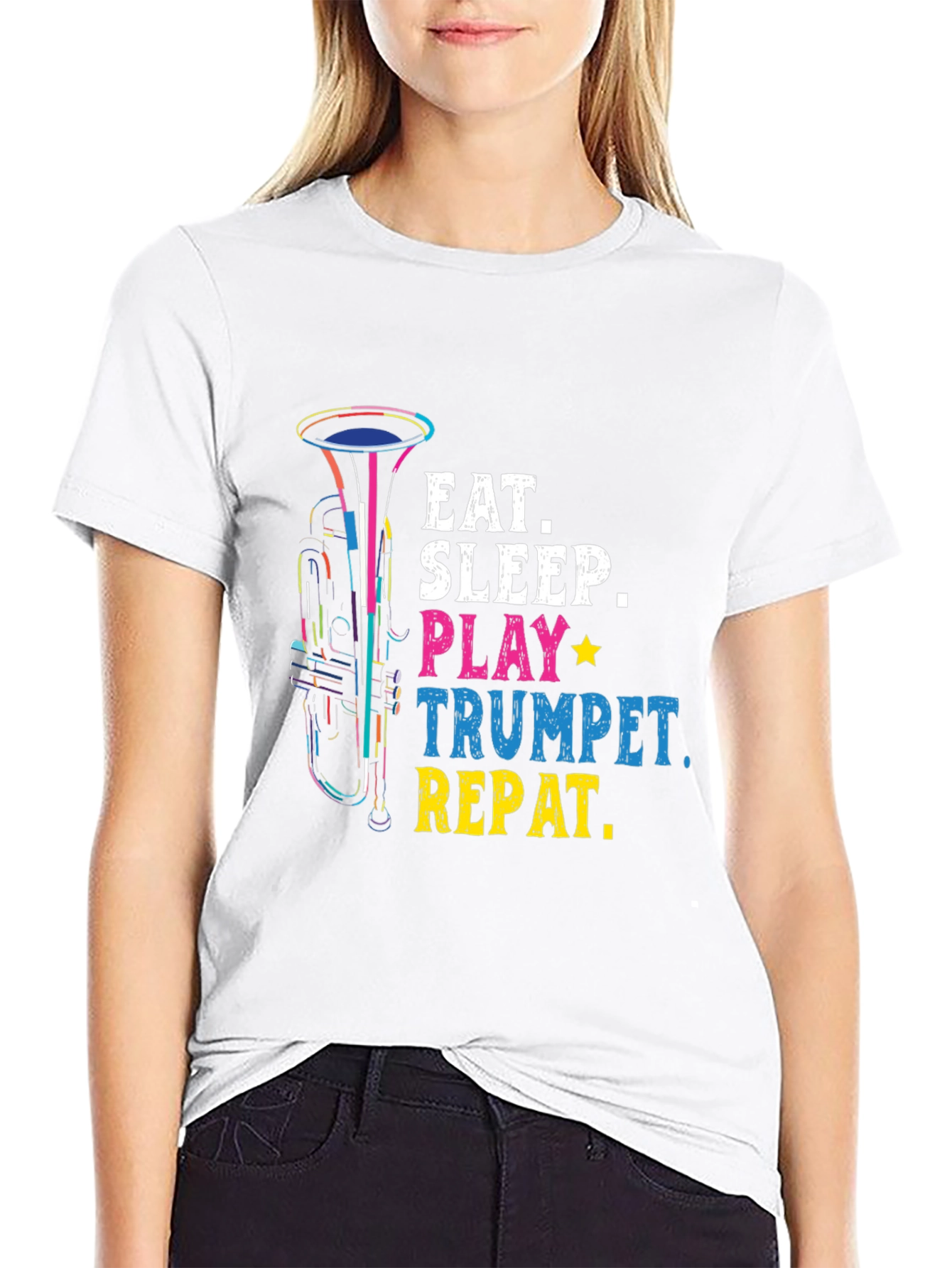 Eat Sleep Play Trumpet Repeat T-Shirt Music Lover Gift