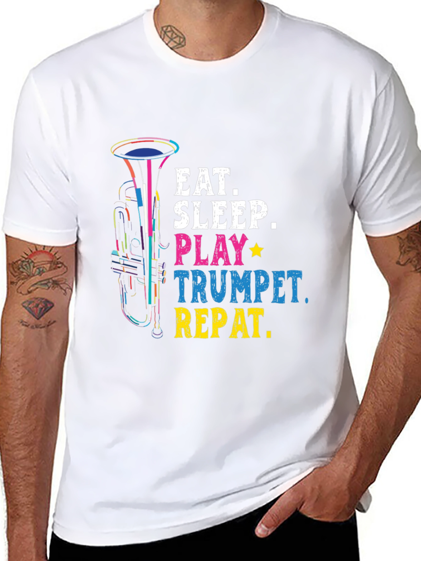 Eat Sleep Play Trumpet Repeat T-Shirt Music Lover Gift