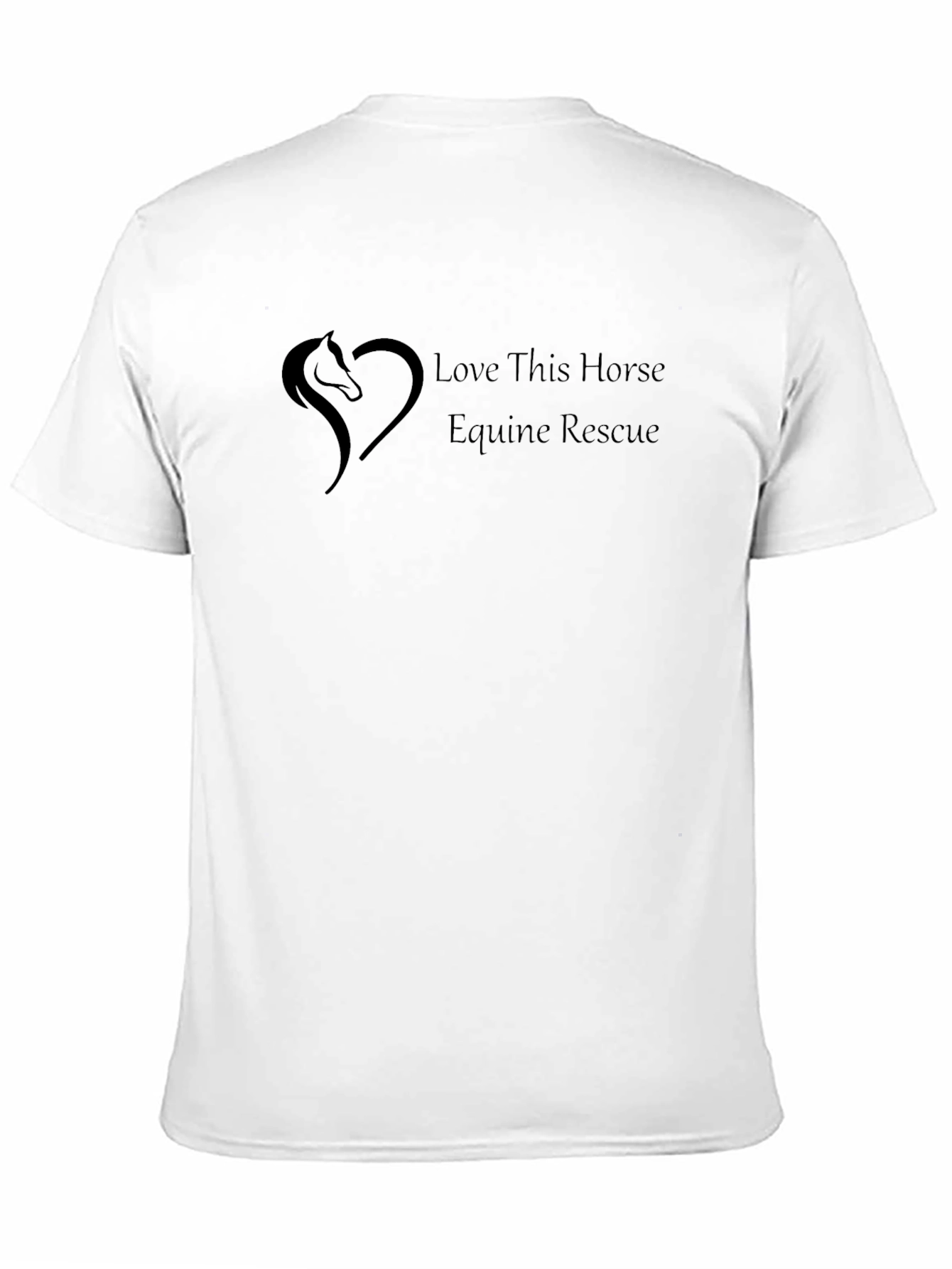 Love This Horse Equine Rescue Black T-Shirt