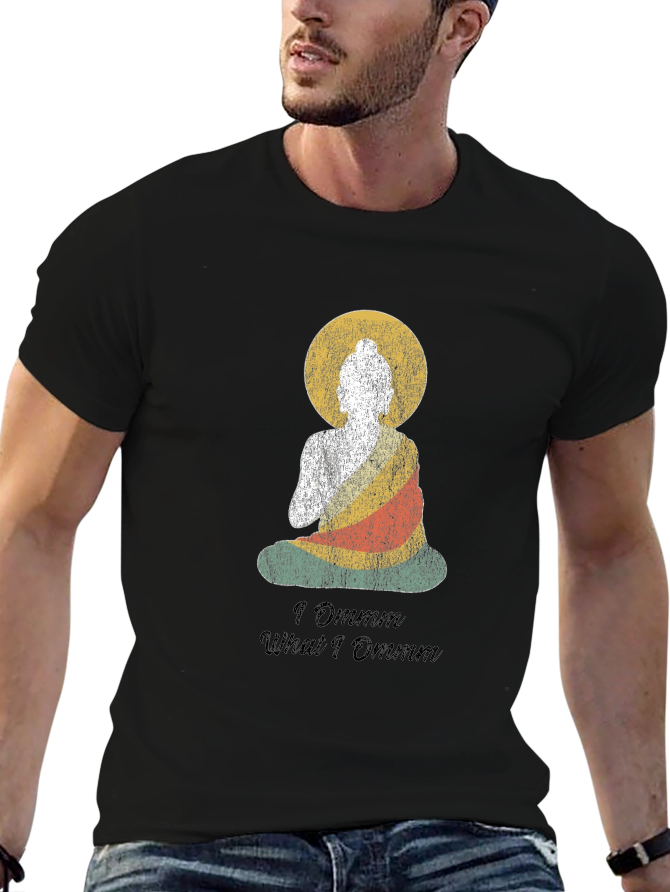 I Ommm What I Ommm Buddha Graphic T-Shirt