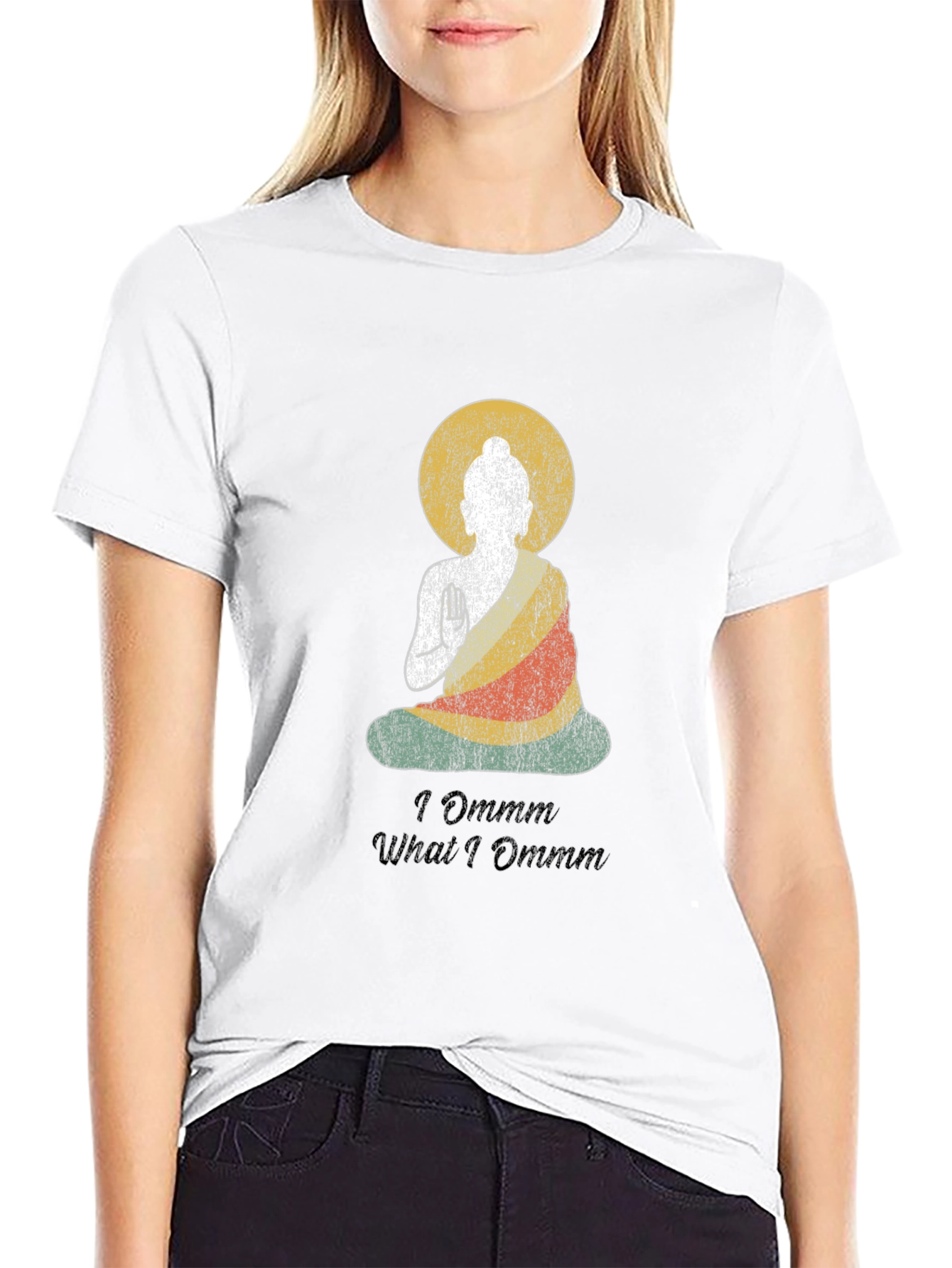 I Ommm What I Ommm Buddha Graphic T-Shirt