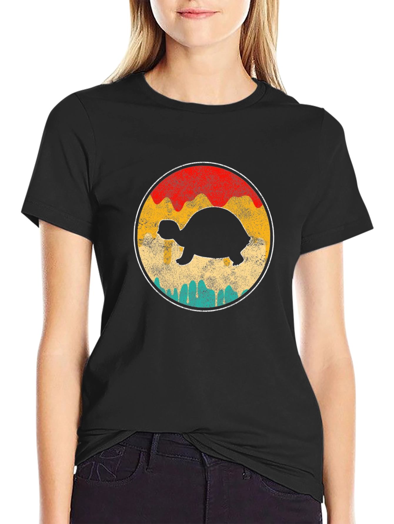 Retro Turtle Graphic T-Shirt