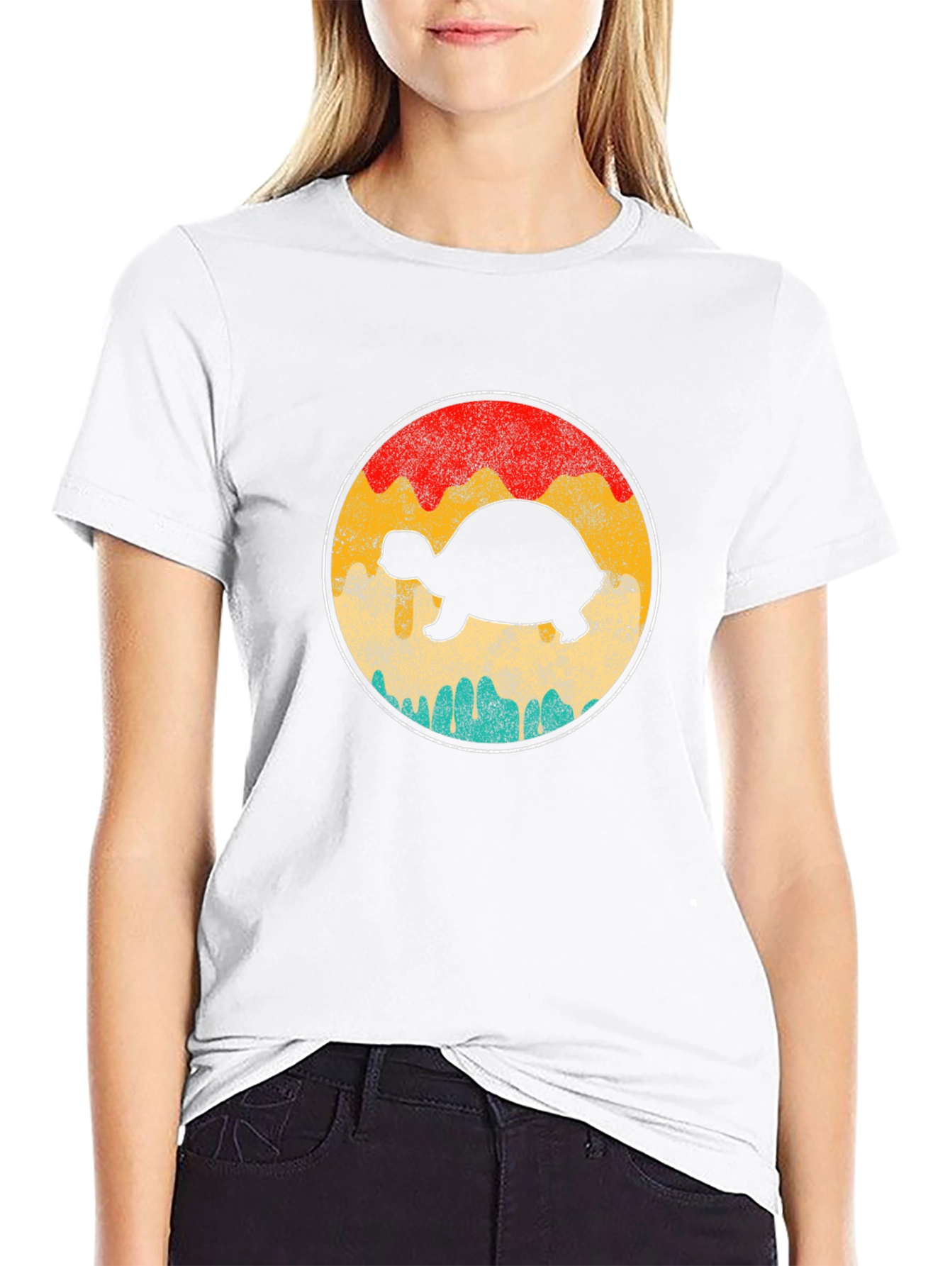 Retro Turtle Graphic T-Shirt